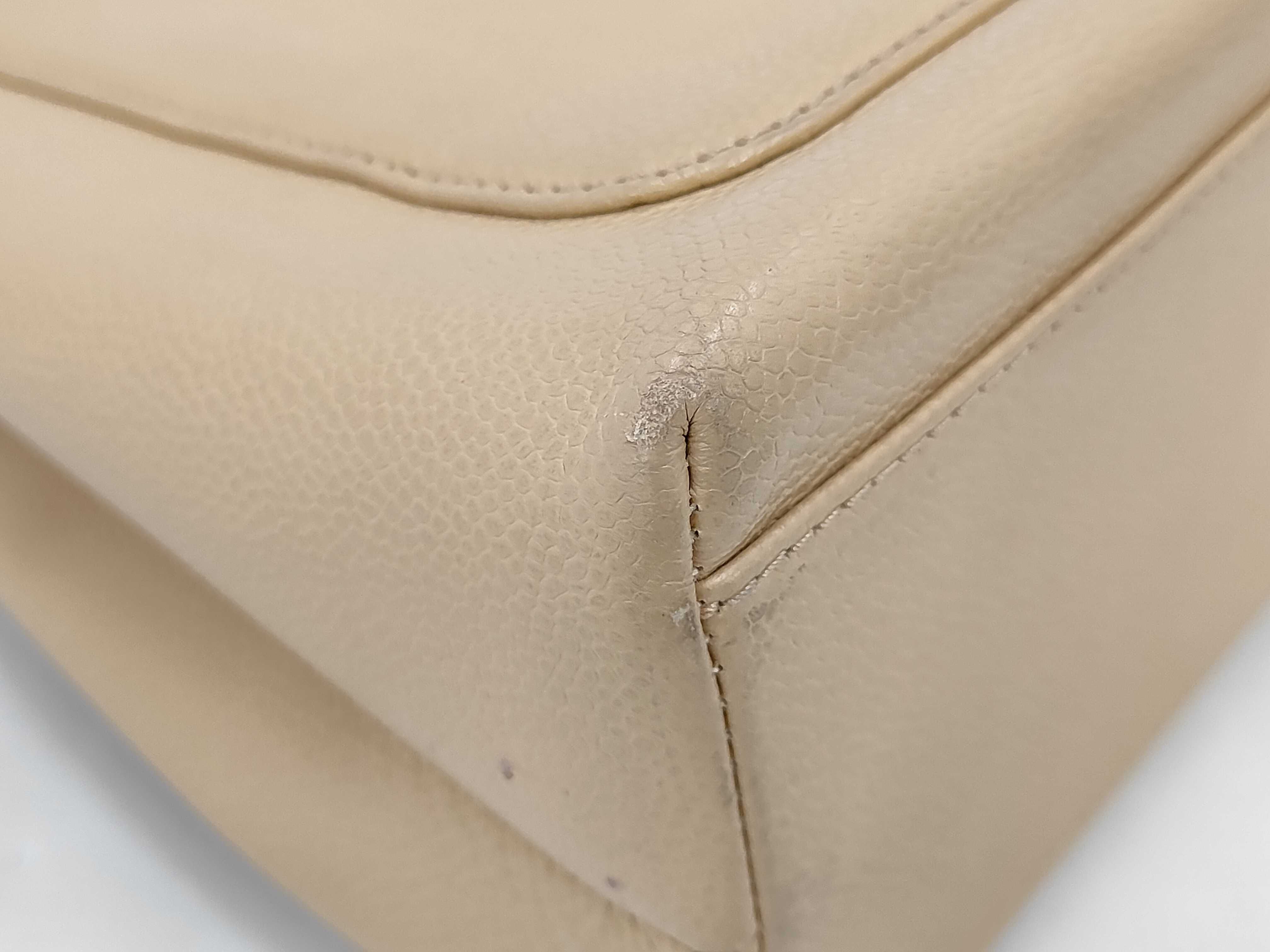 handbag, lambskin, beige. — view 4