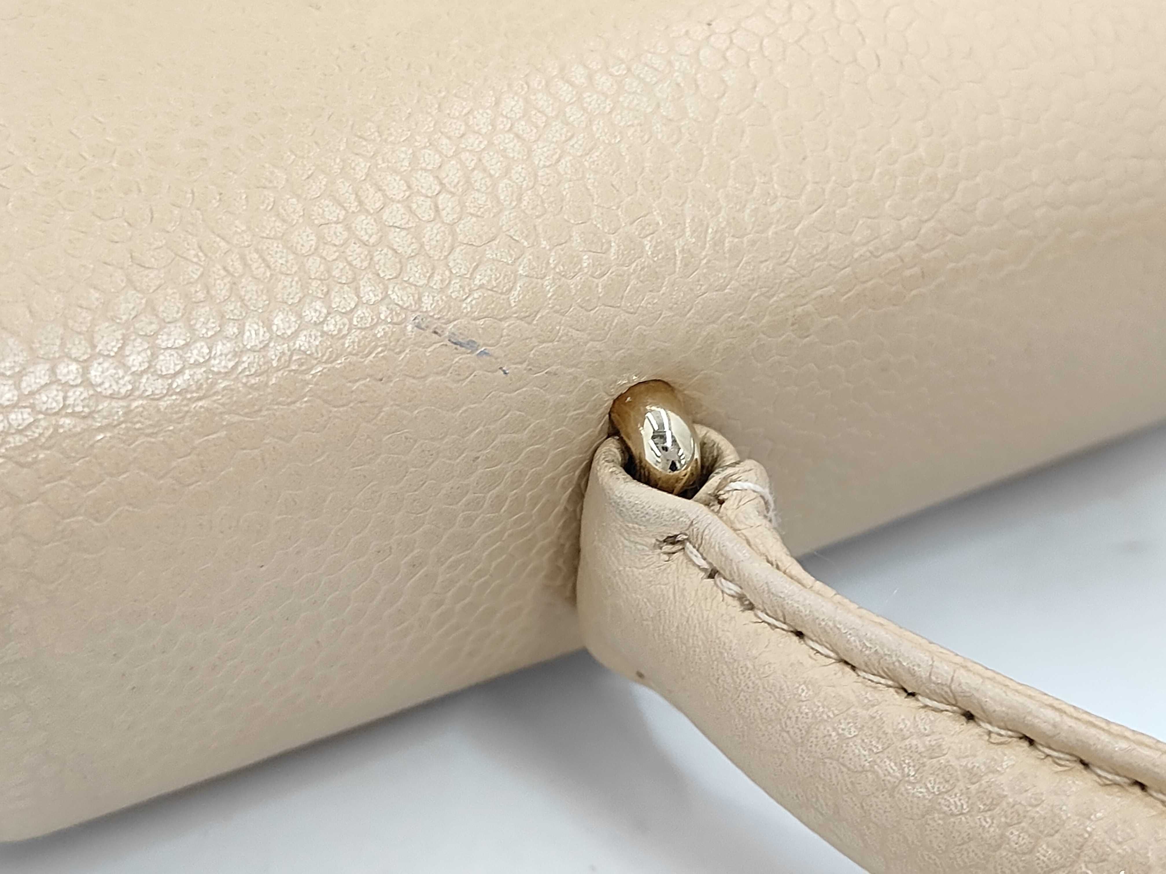 handbag, lambskin, beige. — view 7