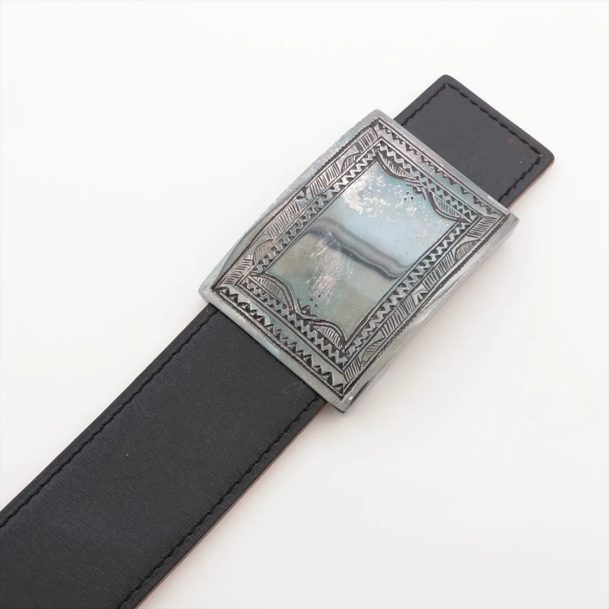 Touareg G:2003 Belt 100 Leather x 925 Black x Silver — view 2