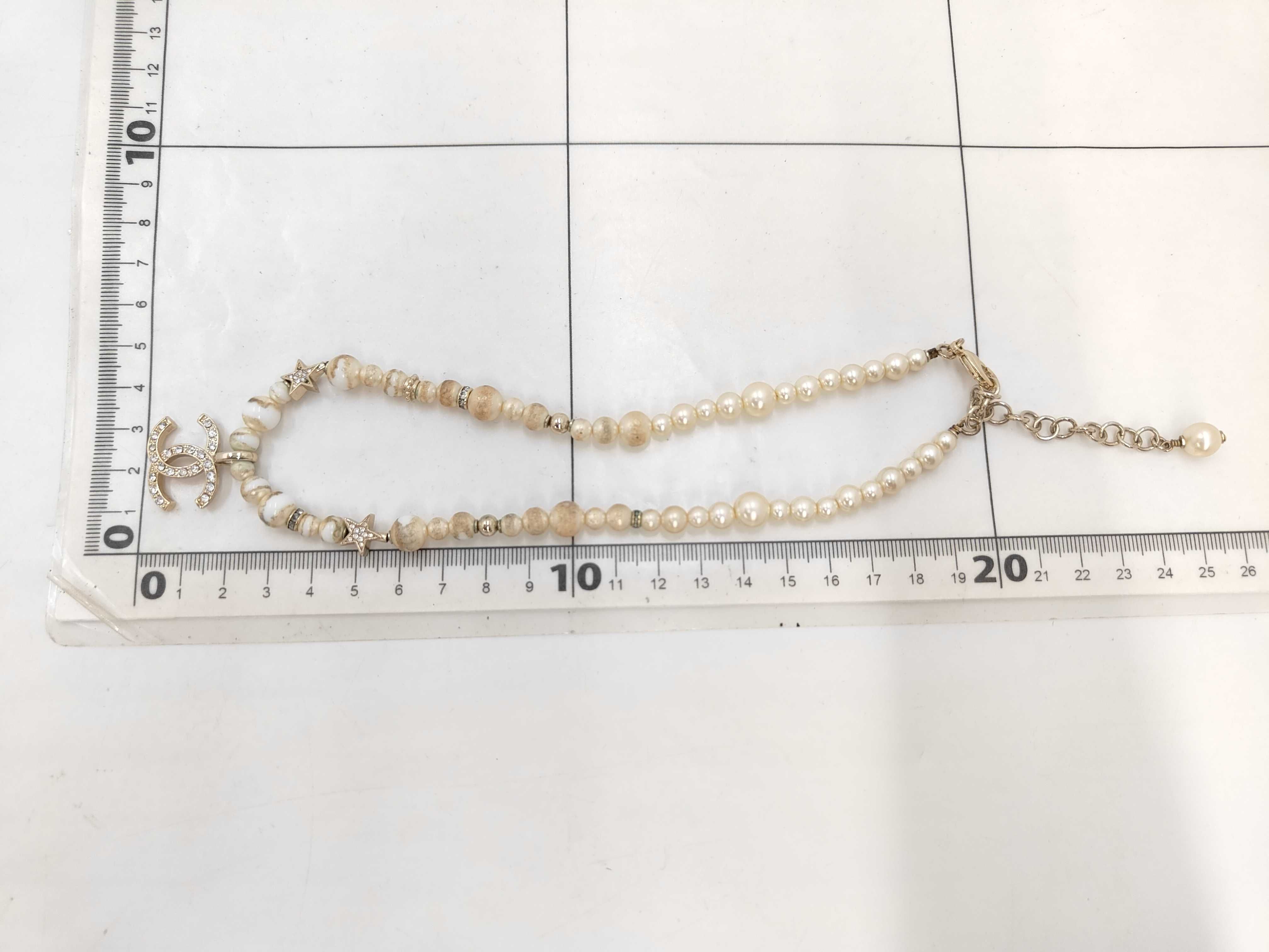 Coco Mark Rhinestone Pearl Necklace — view 7