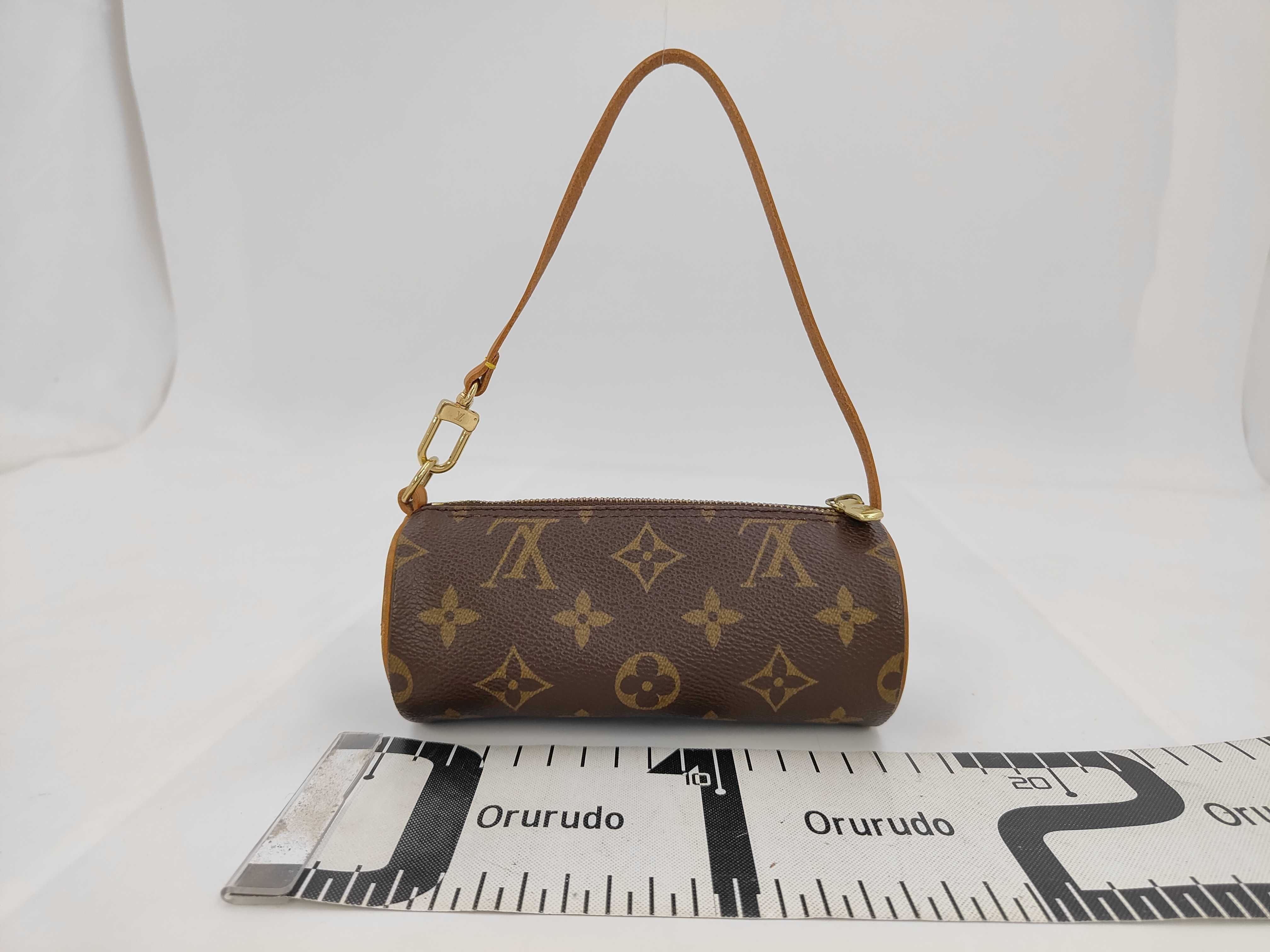 Monogram Louis Vuitton Monogram Papillon attached pouch — view 2
