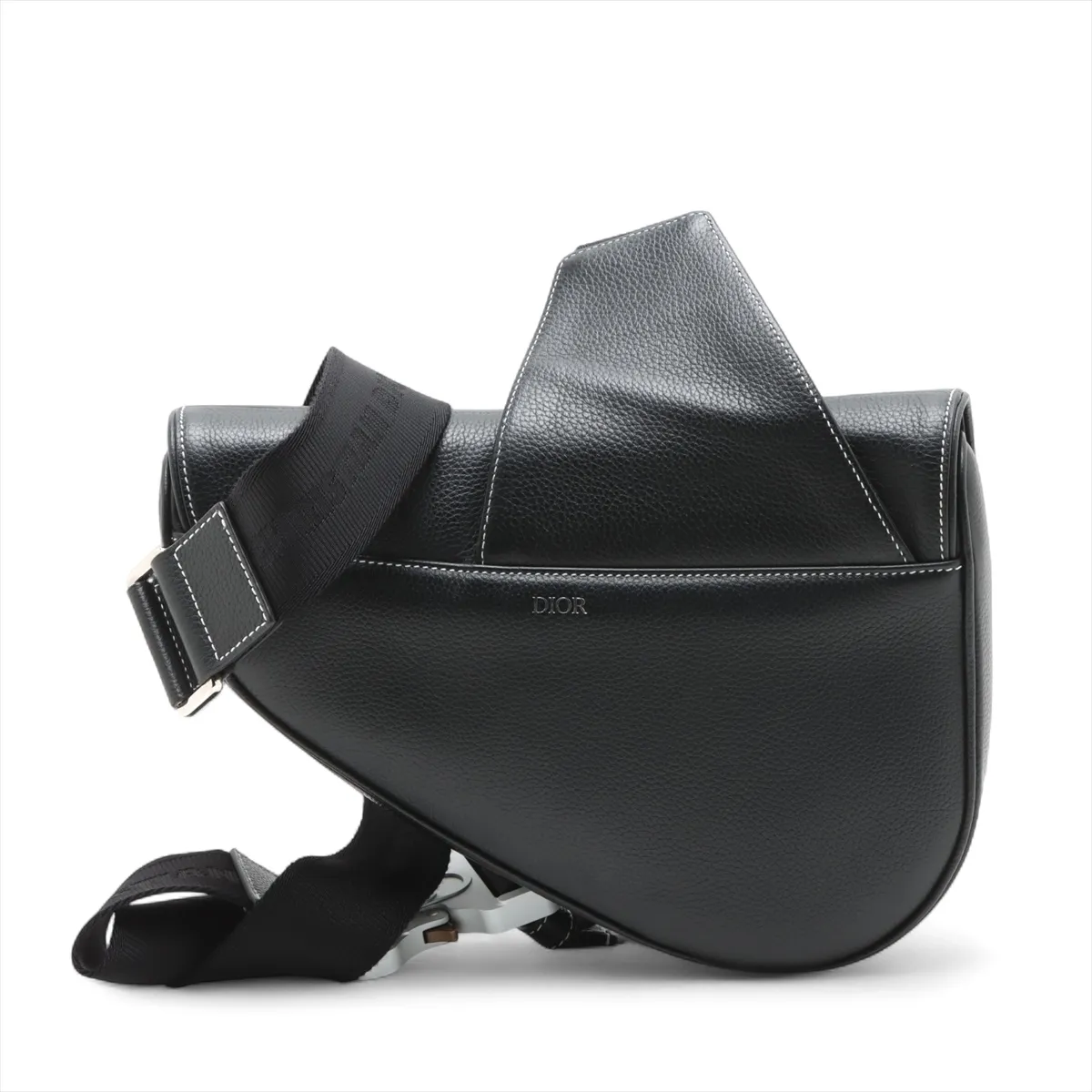 Saddle Bag Leather Body Bag Black — view 2