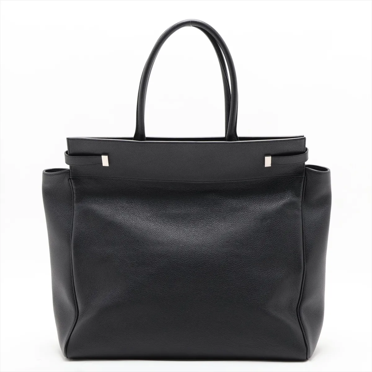 Manhattan 757302 Leather Tote Bag, Black — view 2