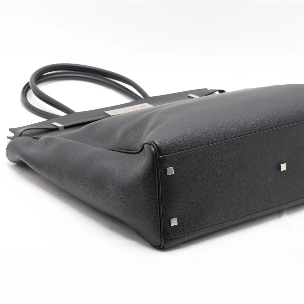 Manhattan 757302 Leather Tote Bag, Black — view 4