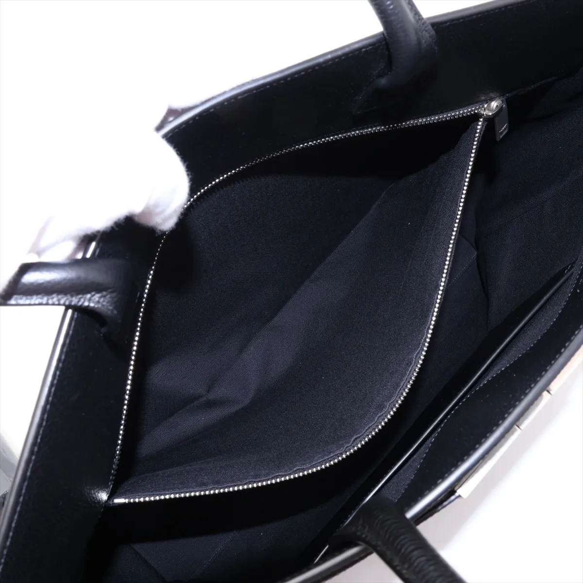 Manhattan 757302 Leather Tote Bag, Black — view 8