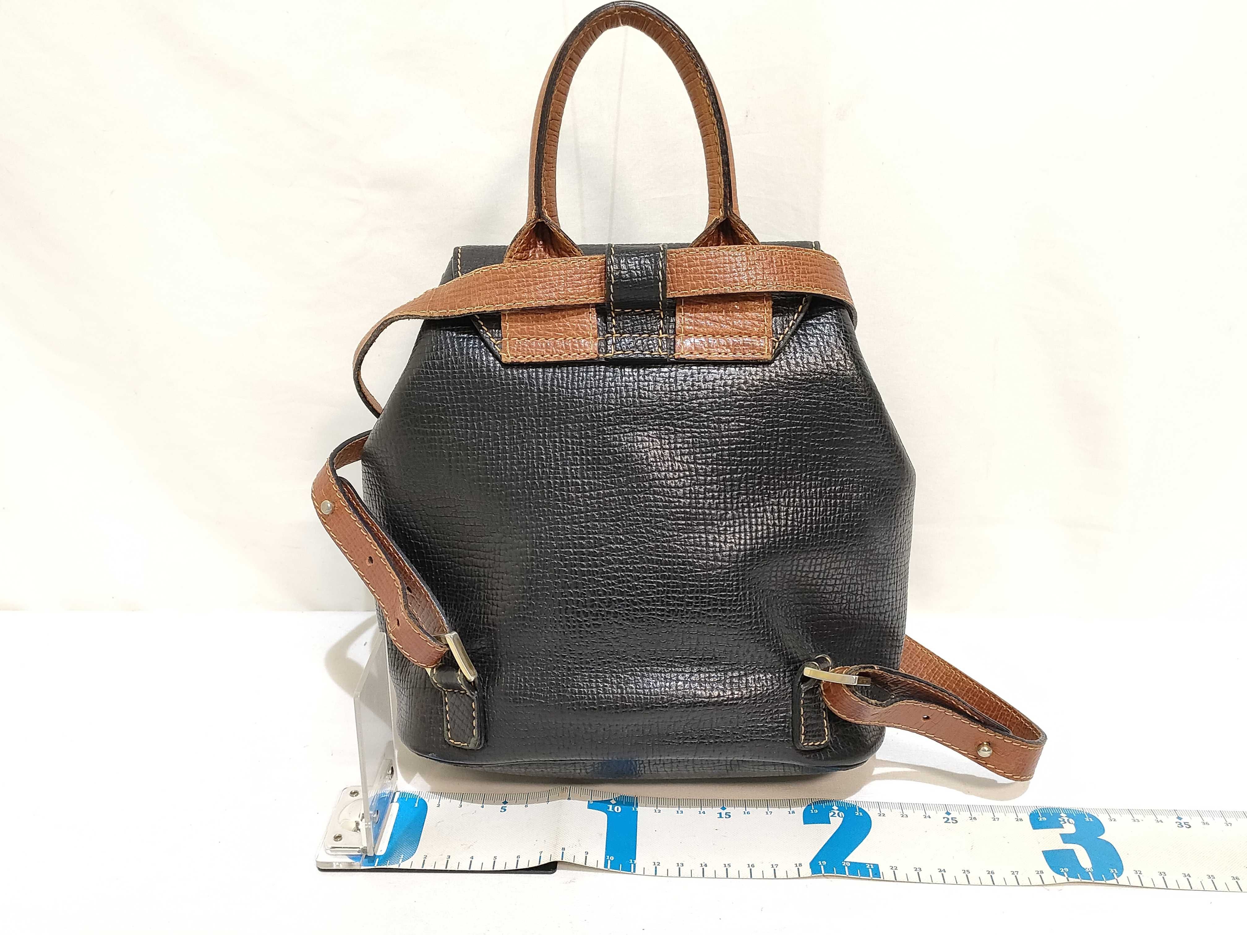Leather Turnlock Backpack — view 2