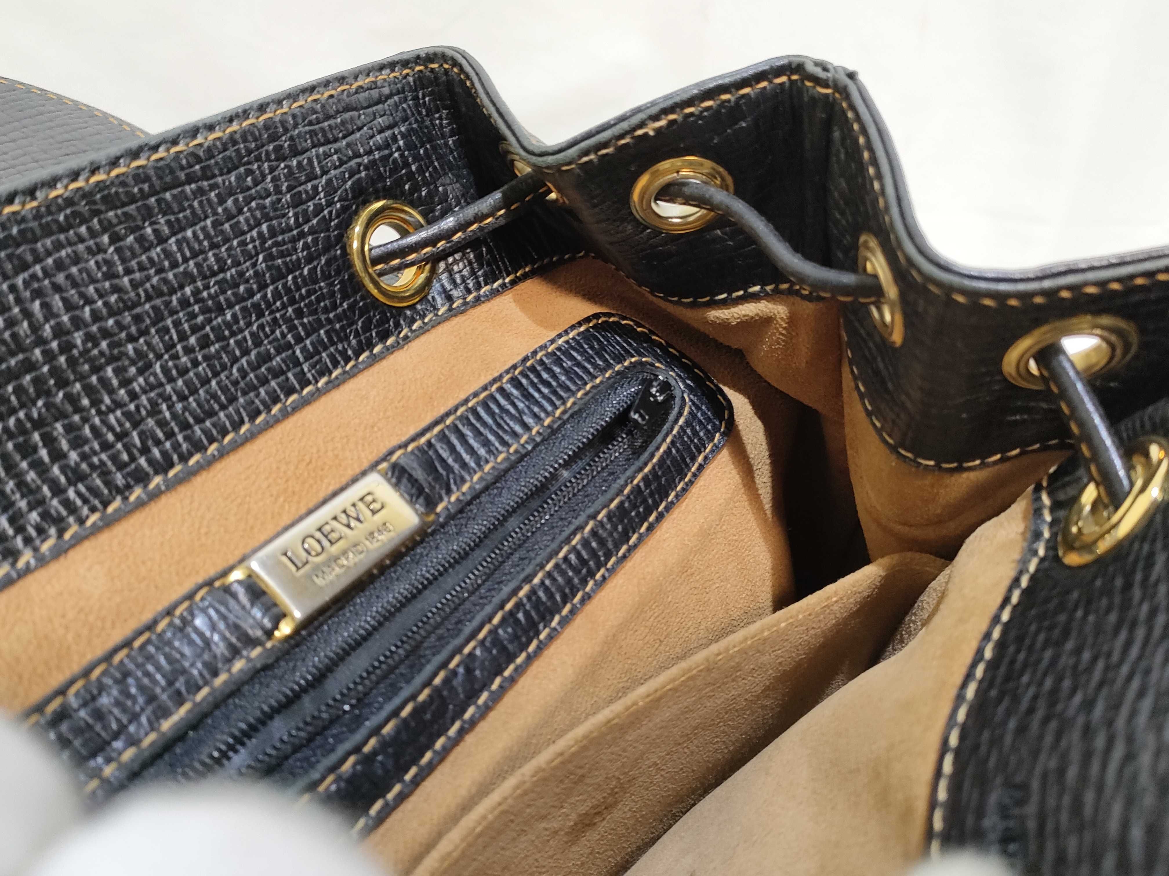 Leather Turnlock Backpack — view 12