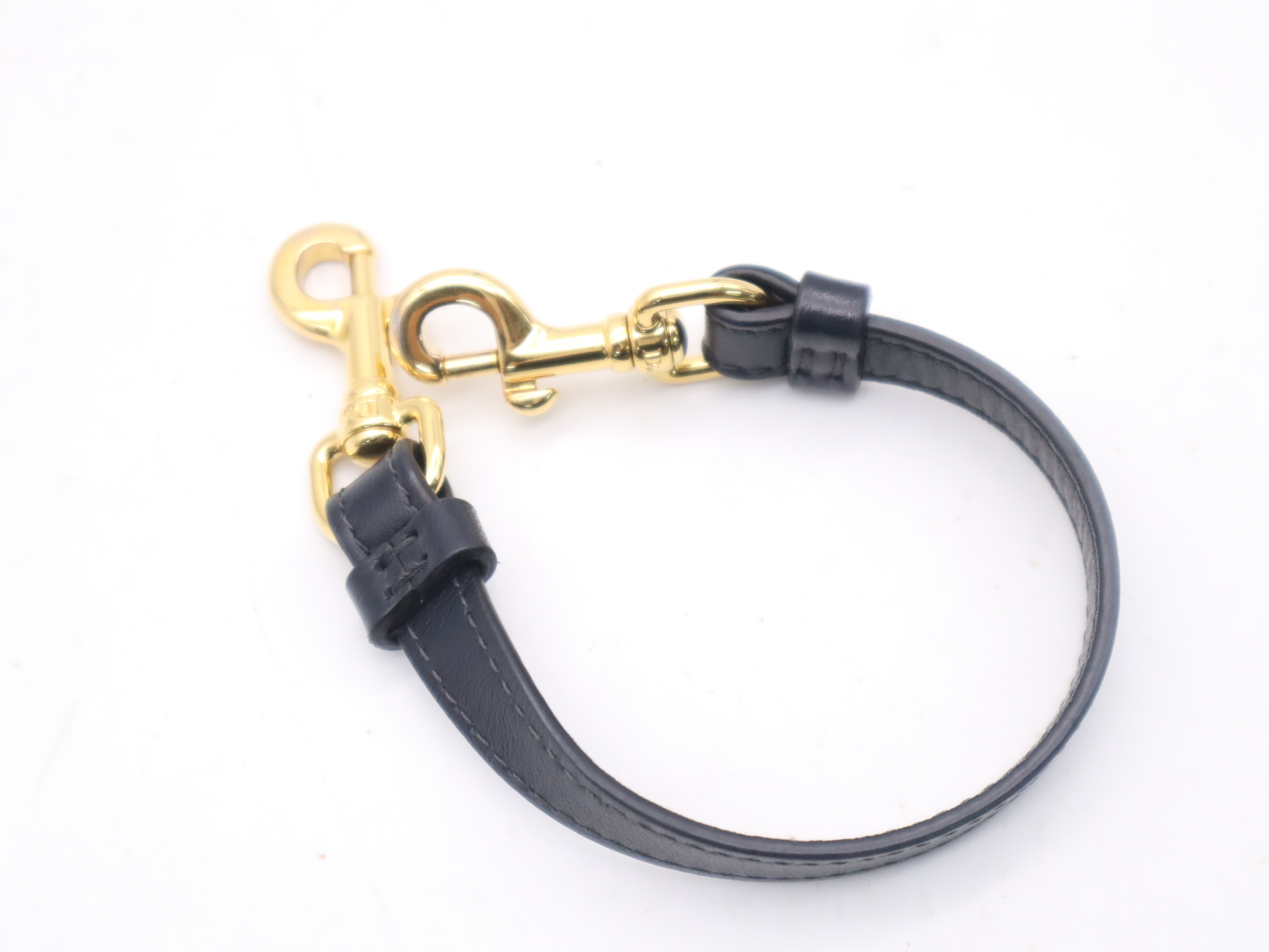 Canvas Trotter Mini Shoulder Bag, Navy, Gold Hardware, Includes Shoulder Strap, Card, Dust Bag, and Box. — view 11