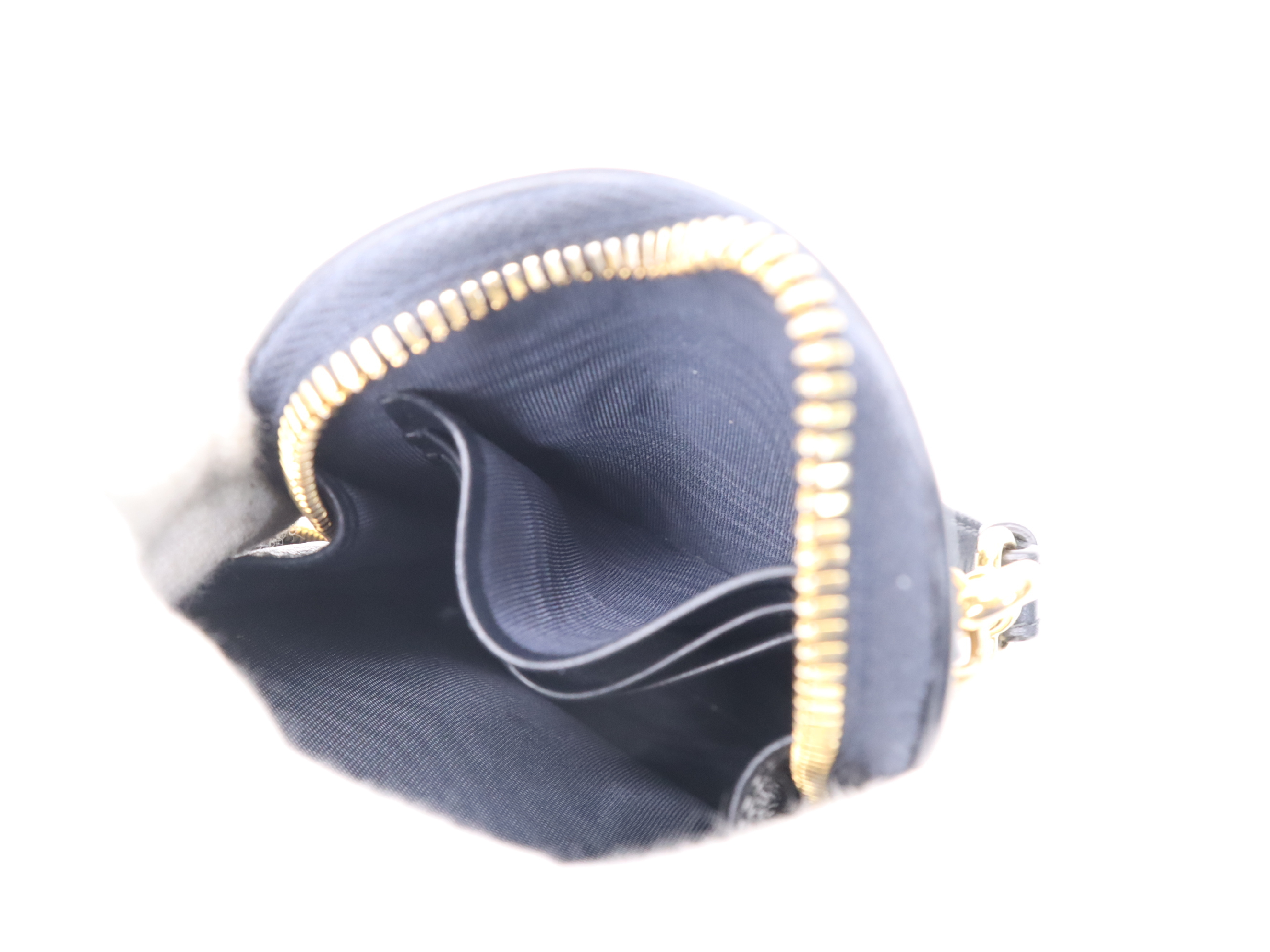 Canvas Trotter Mini Shoulder Bag, Navy, Gold Hardware, Includes Shoulder Strap, Card, Dust Bag, and Box. — view 10