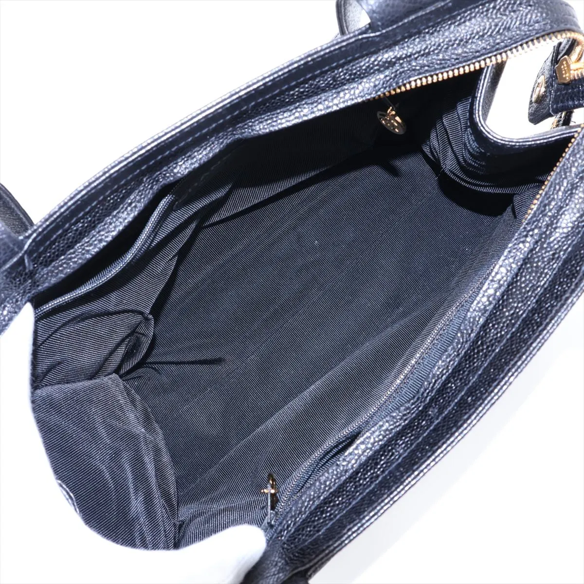 Coco Mark Caviar Skin Tote Bag, Black with Gold Hardware, 4500680, Series 4 — view 7