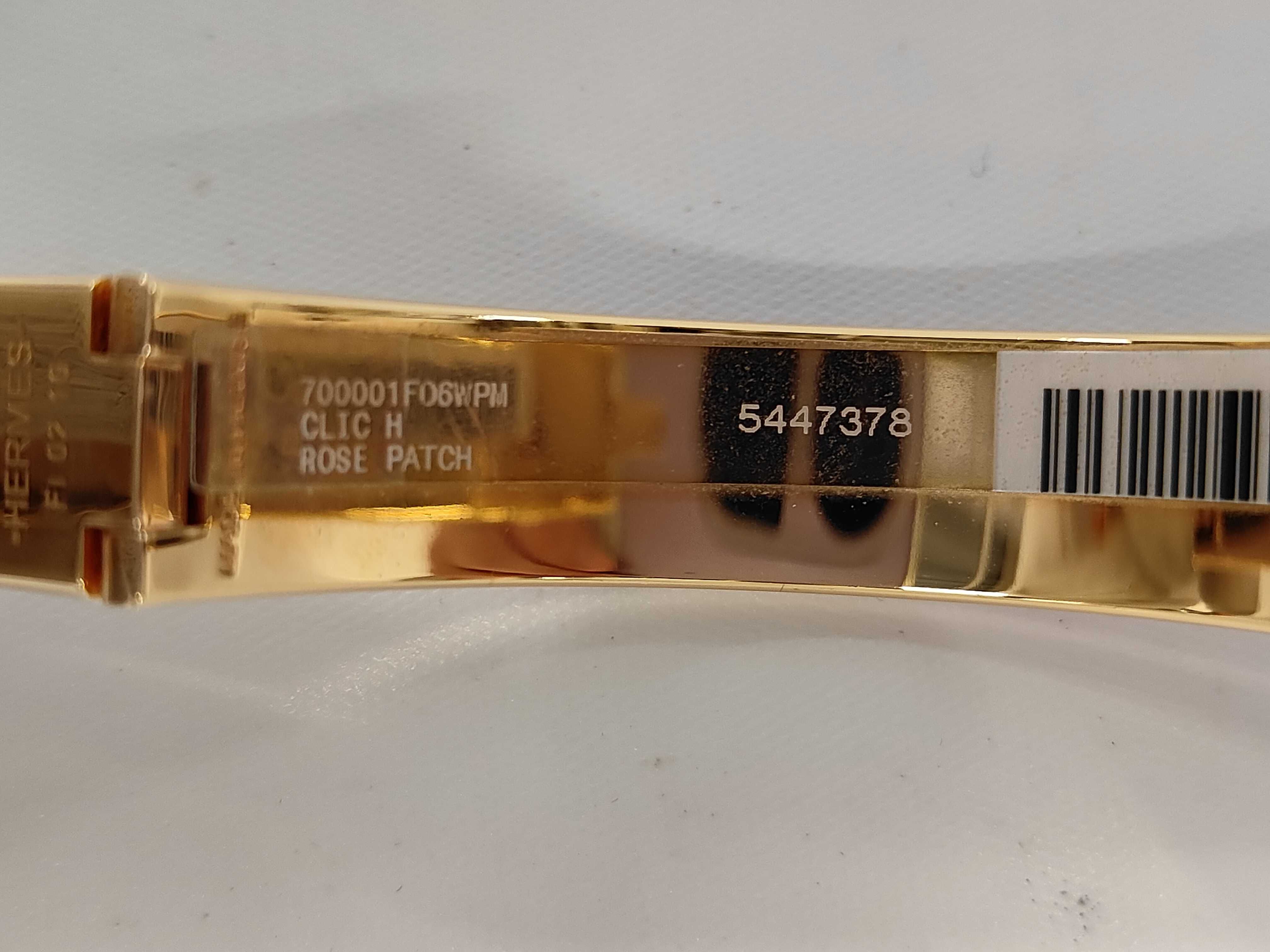 Pink GP Hardware Click H Bracelet/Bangle — view 8