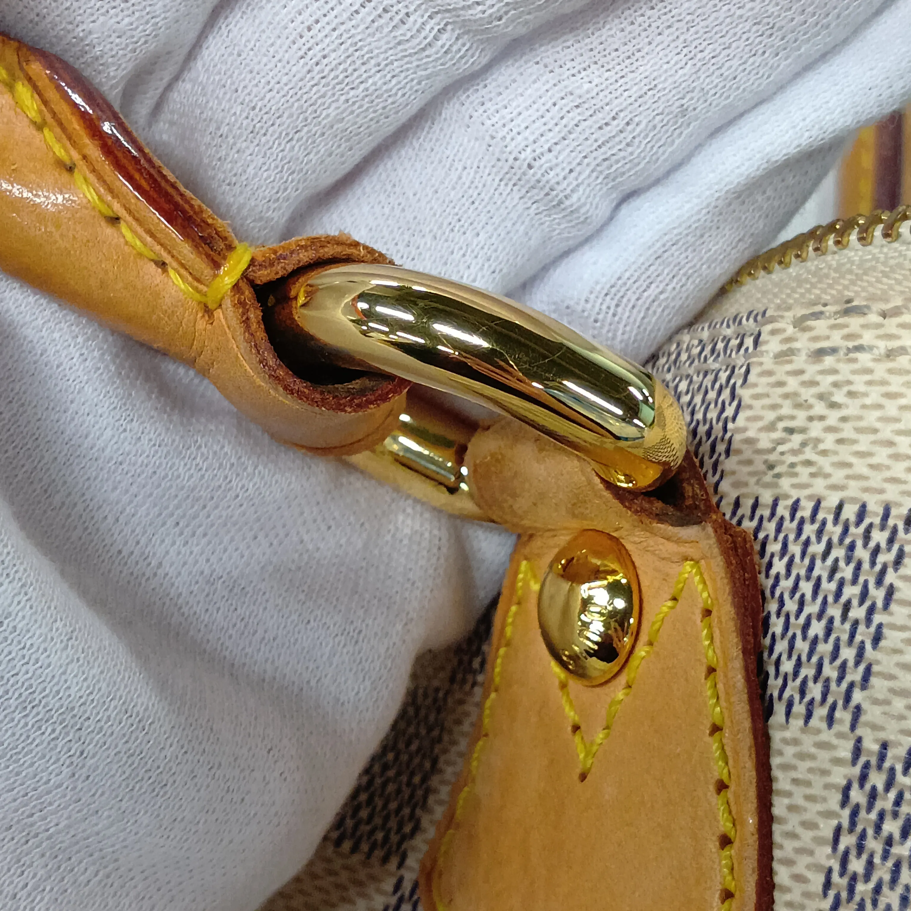 Damier Azur Saleya PM N51186 VI3007 White — view 15