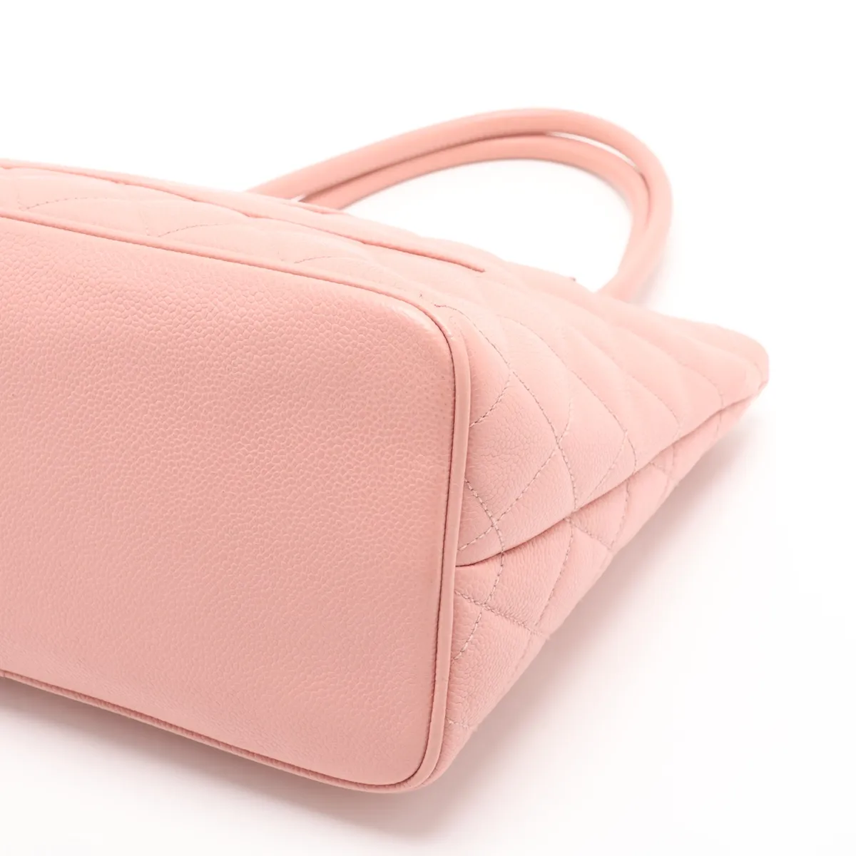 Reissue Caviar Skin Tote Bag, Pink with Gold Hardware, 6430168, Series 6 — view 3