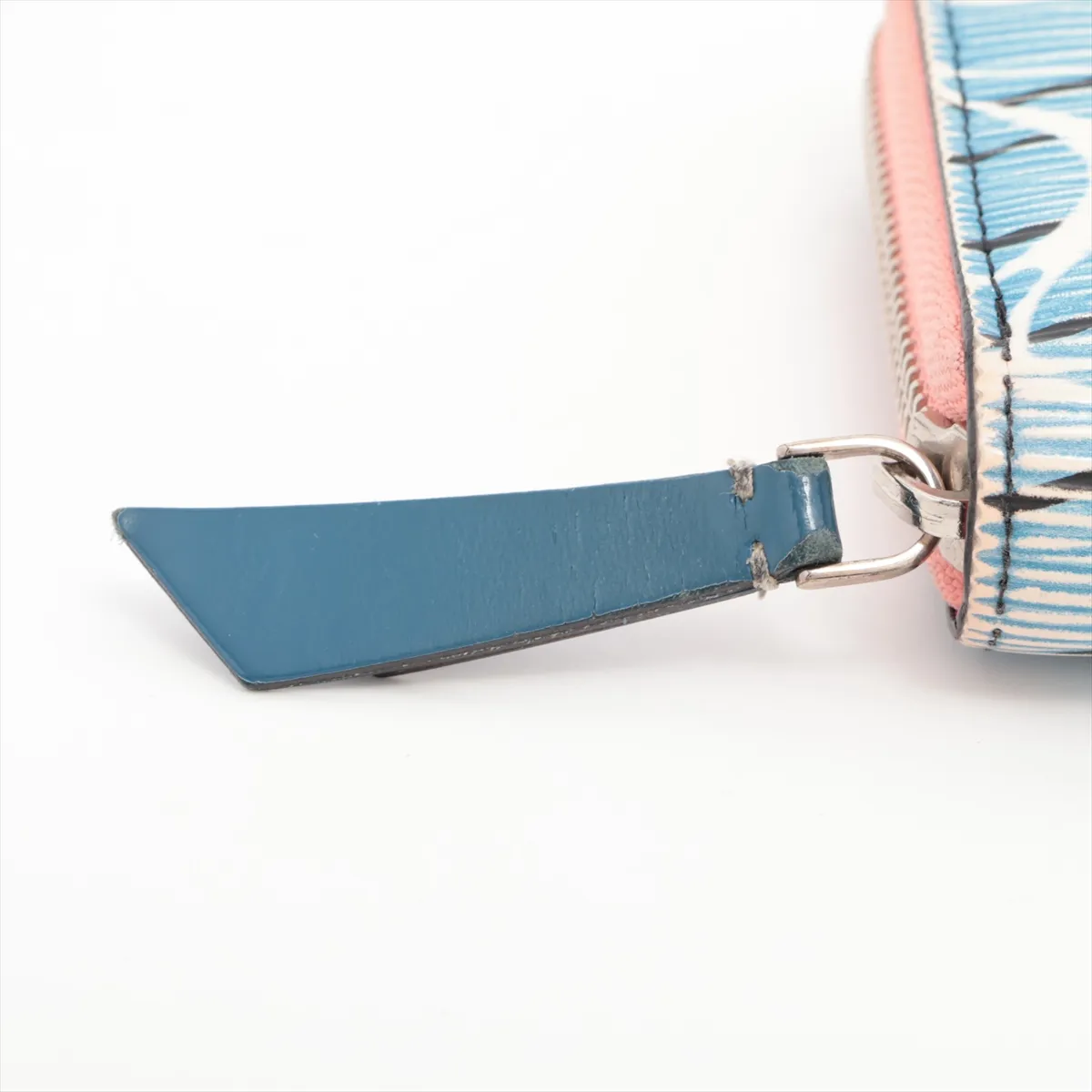 Epi Zippy Wallet M56233 TN4135 Blue x Pink Round Zip Wallet — view 14