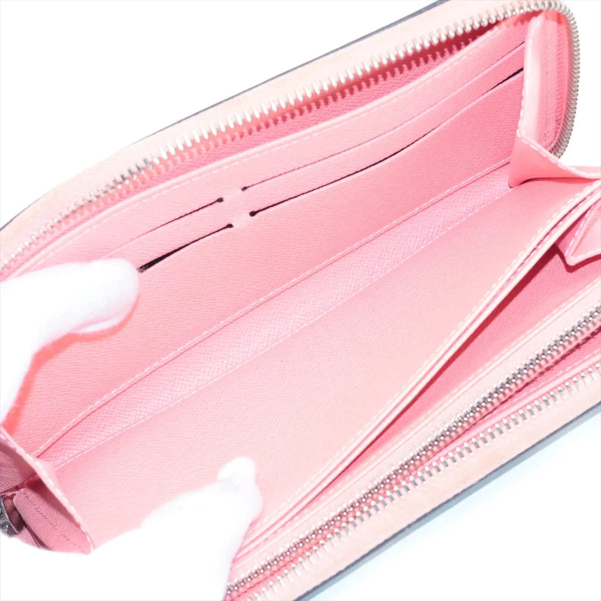 Epi Zippy Wallet M56233 TN4135 Blue x Pink Round Zip Wallet — view 5