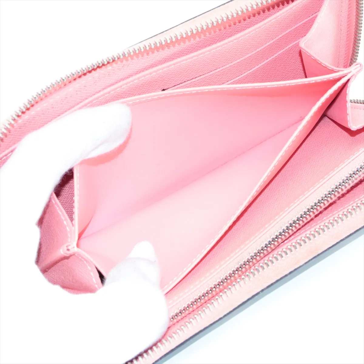 Epi Zippy Wallet M56233 TN4135 Blue x Pink Round Zip Wallet — view 6