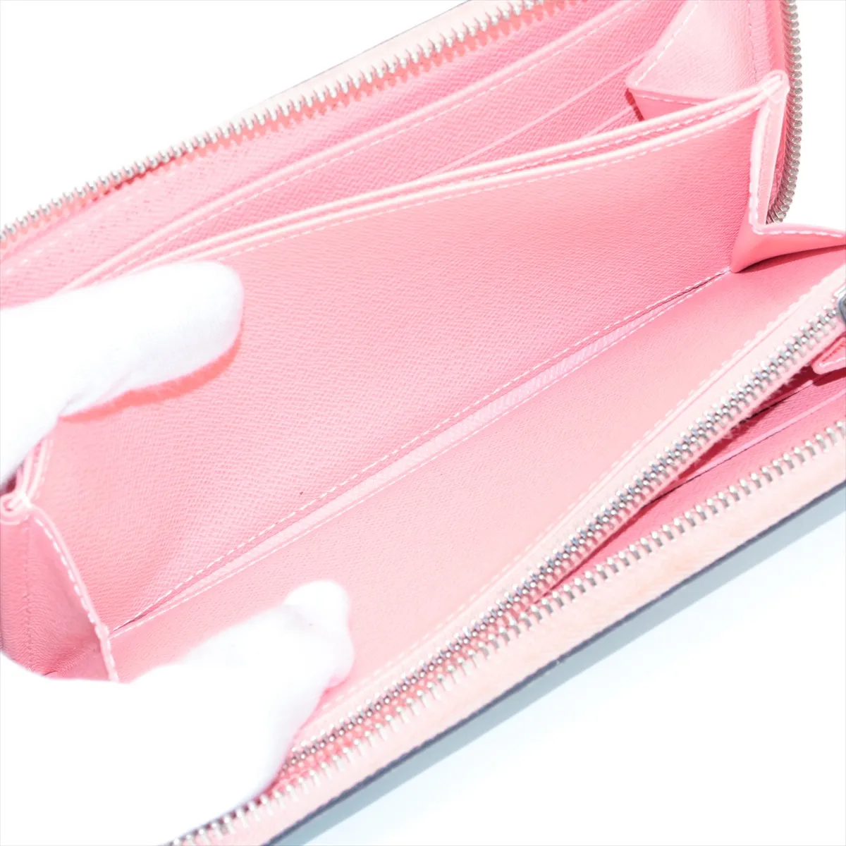 Epi Zippy Wallet M56233 TN4135 Blue x Pink Round Zip Wallet — view 7