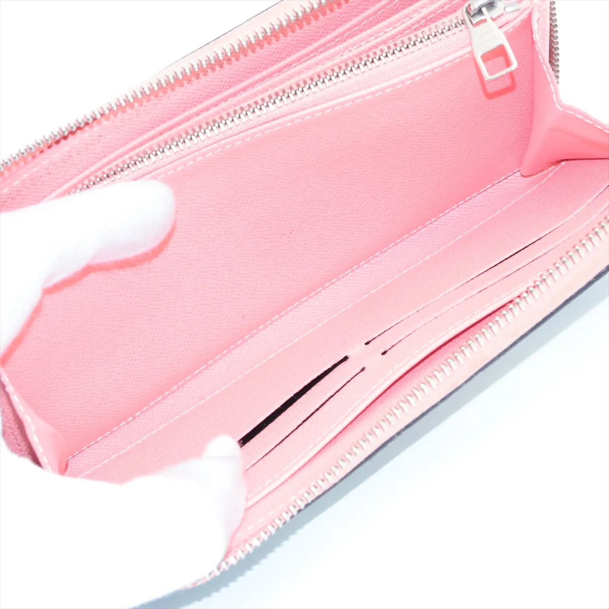 Epi Zippy Wallet M56233 TN4135 Blue x Pink Round Zip Wallet — view 8