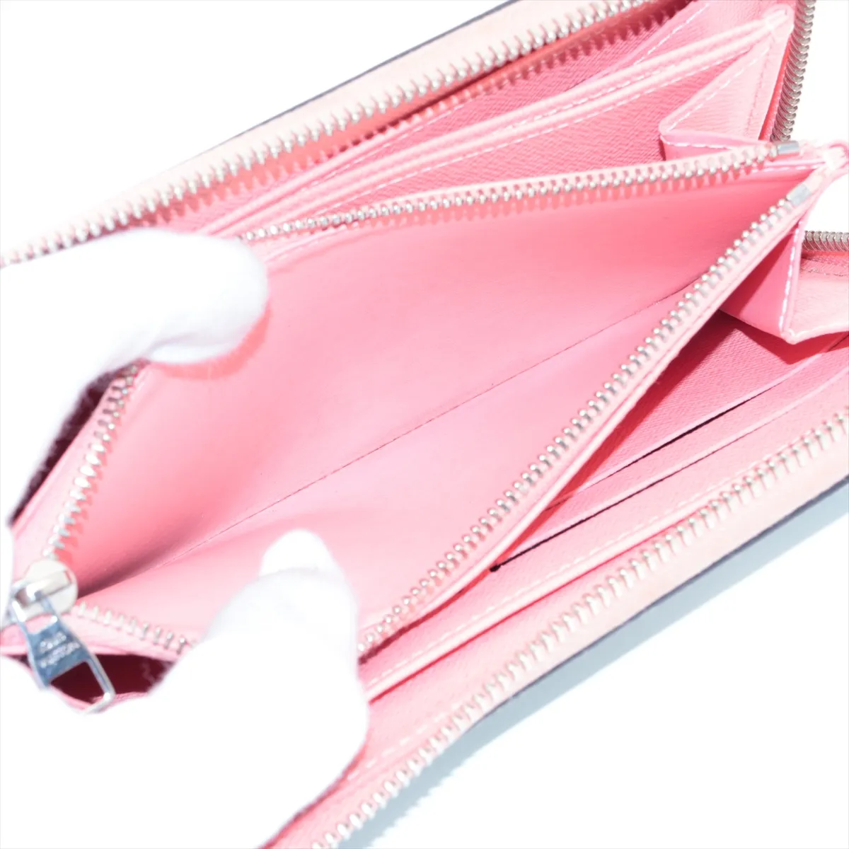 Epi Zippy Wallet M56233 TN4135 Blue x Pink Round Zip Wallet — view 10