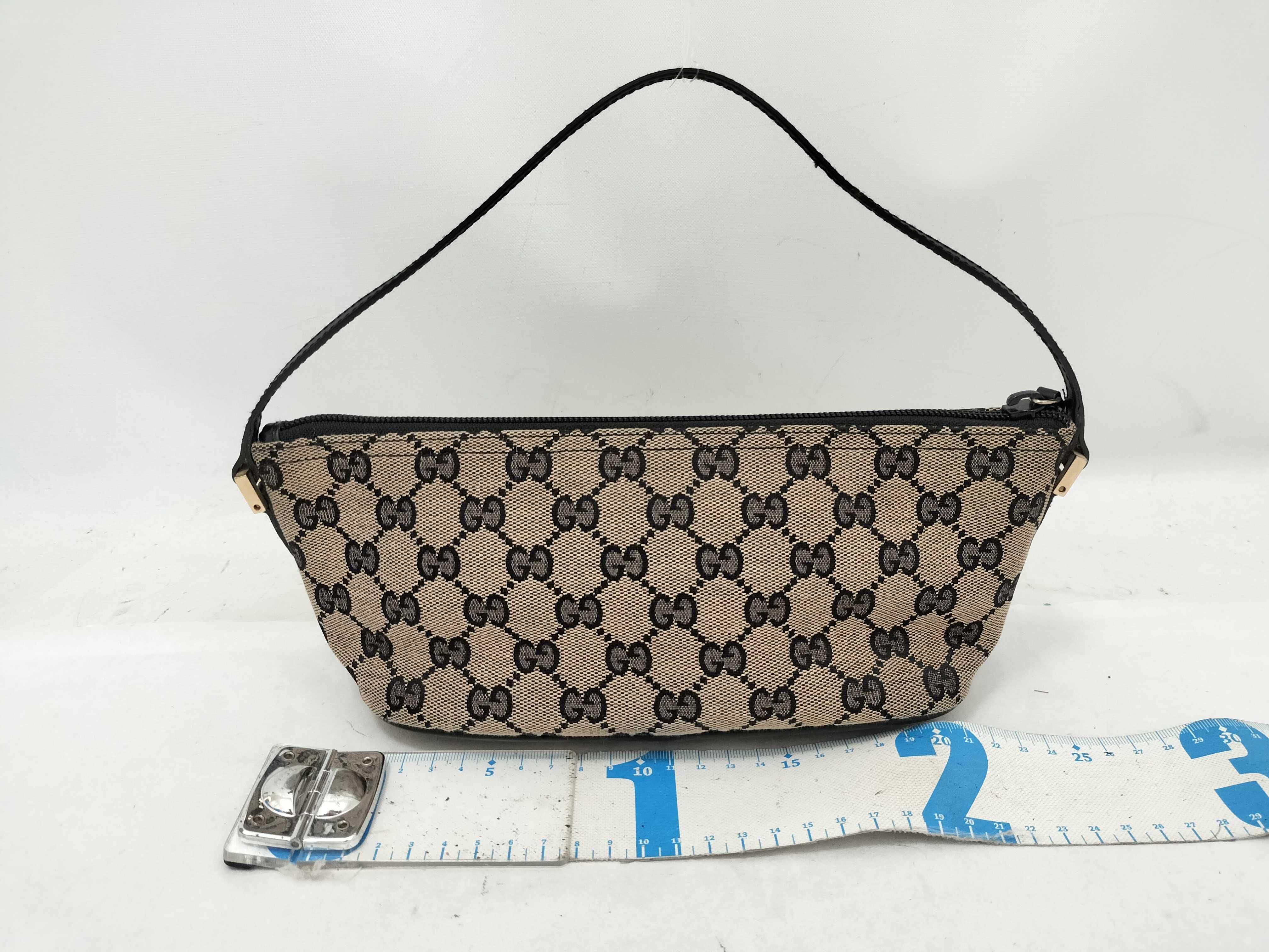 GG Canvas Mini Pouch, Black, with Dust Bag. — view 2