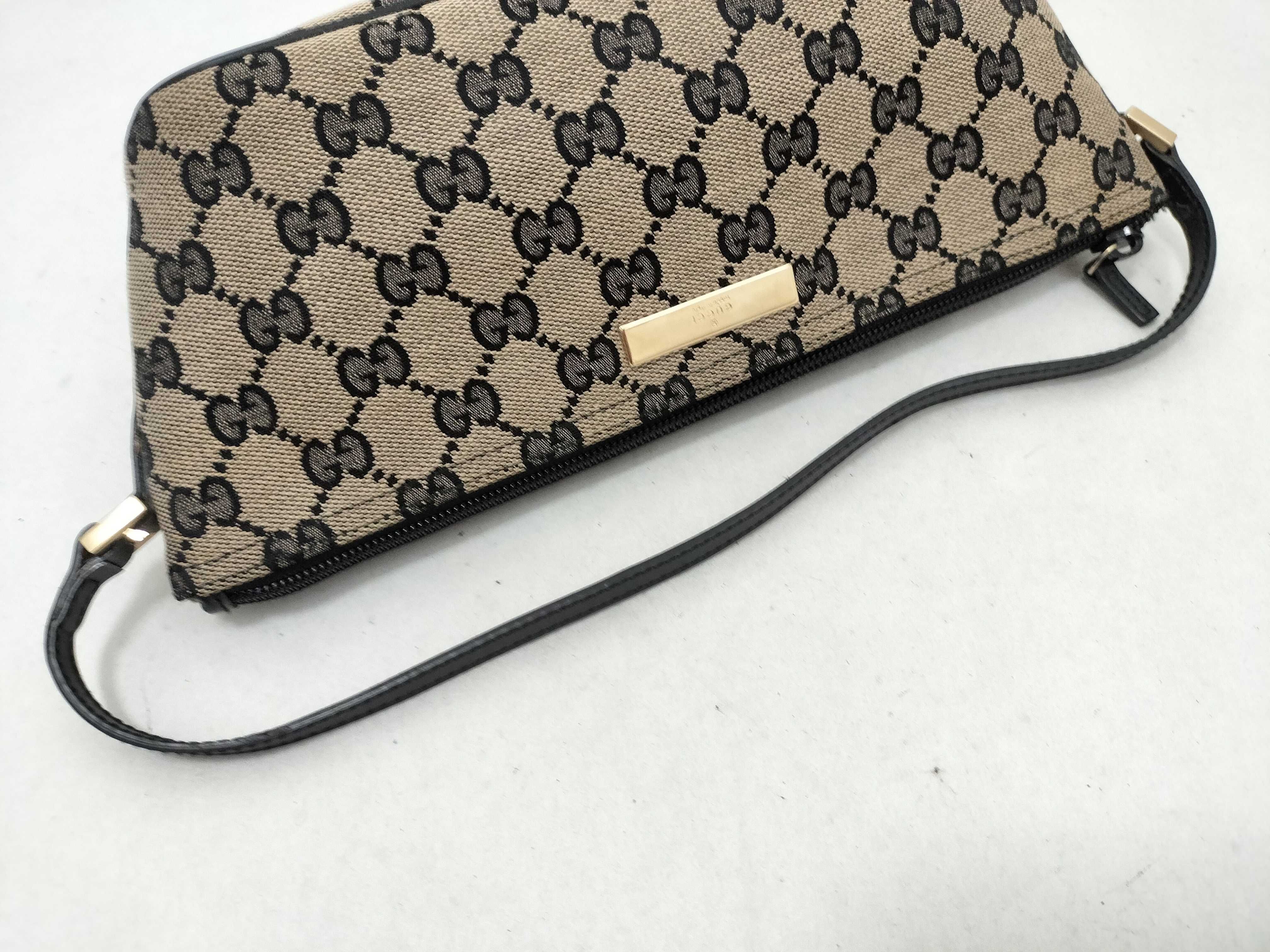 GG Canvas Mini Pouch, Black, with Dust Bag. — view 3