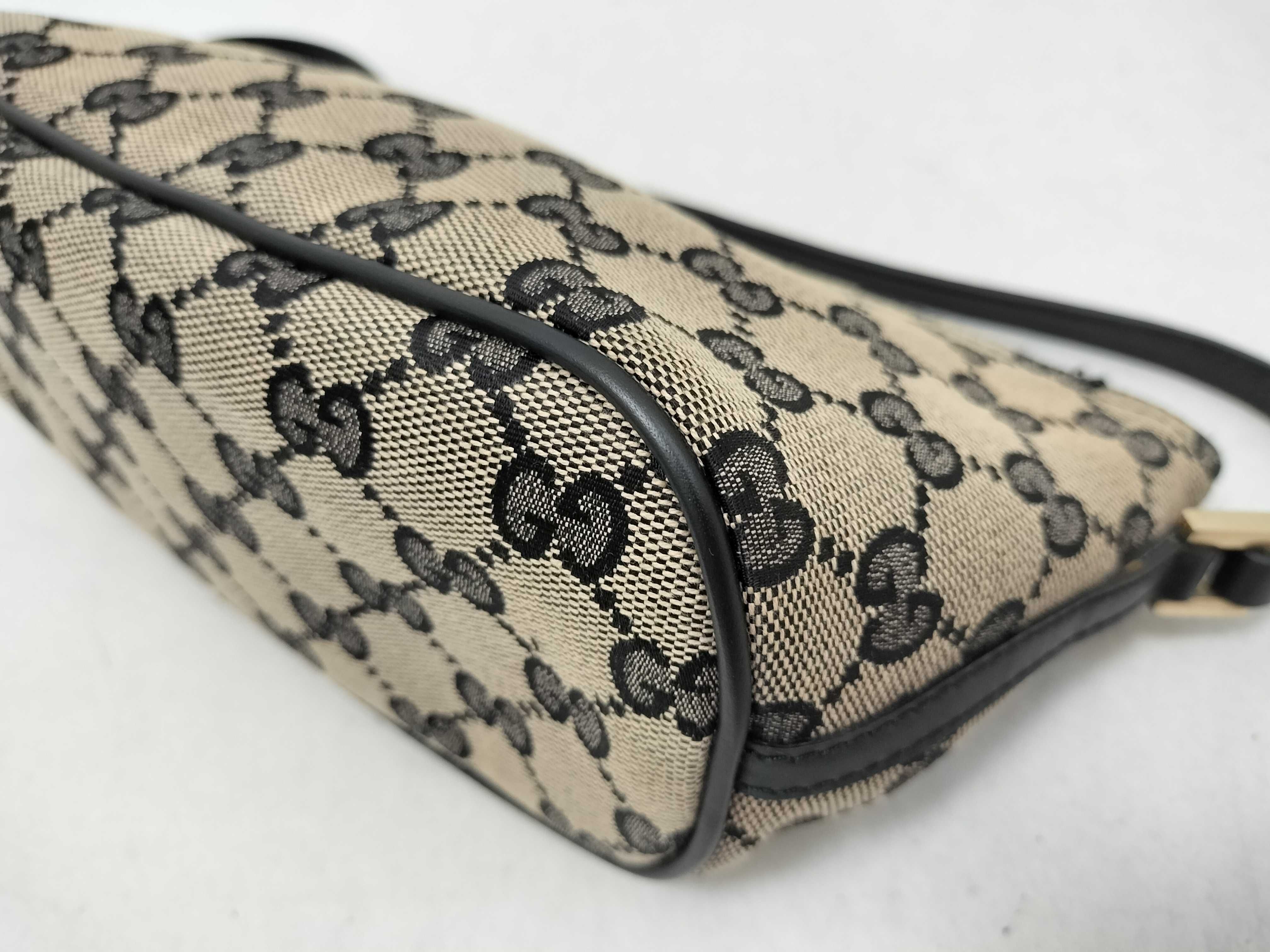 GG Canvas Mini Pouch, Black, with Dust Bag. — view 7
