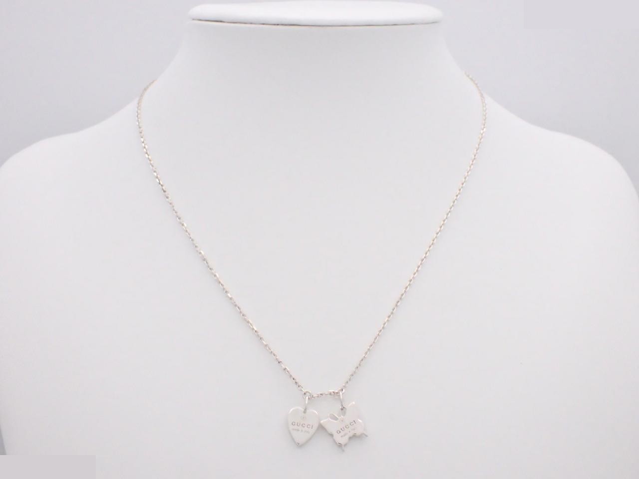 SV925/6.8g Heart Butterfly Necklace, Chain approx. 44cm — view 3