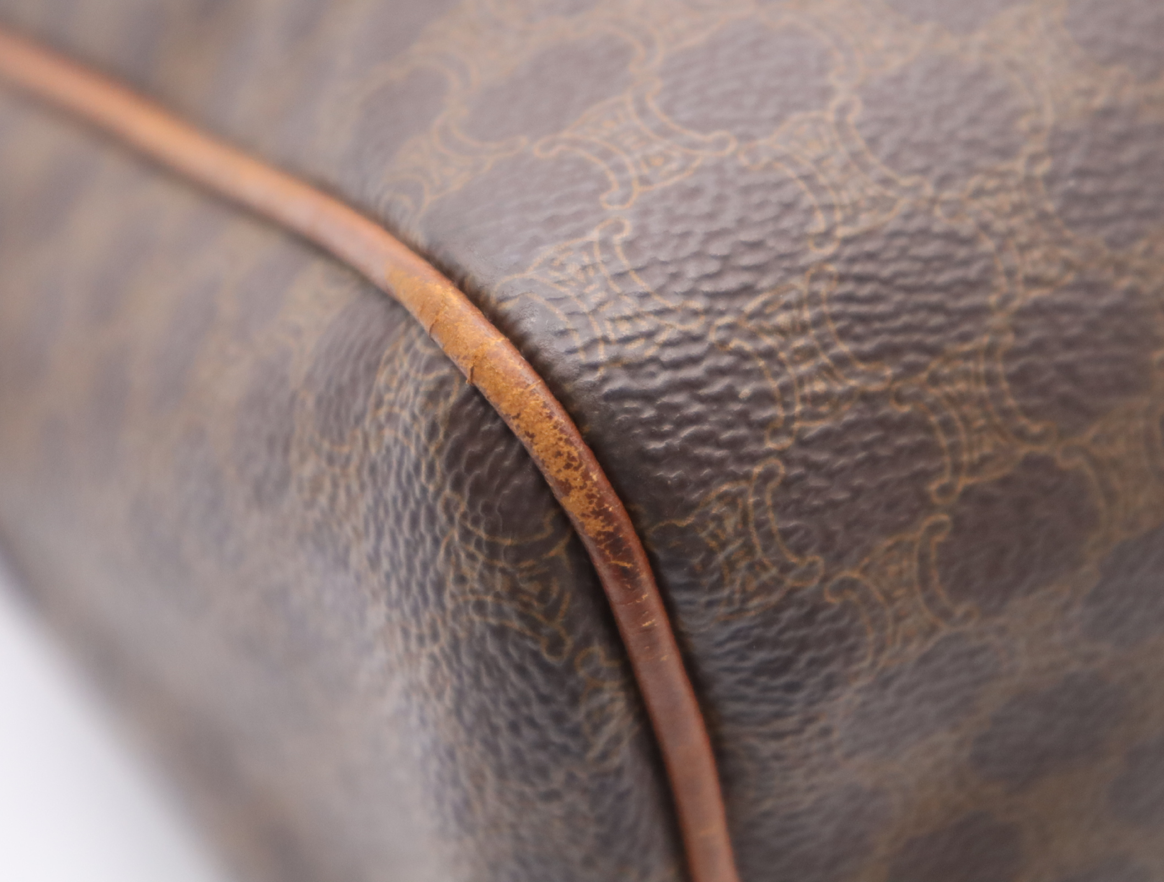 PVC x Leather Macadam Handbag, Brown/Light Brown, Gold Hardware — view 6