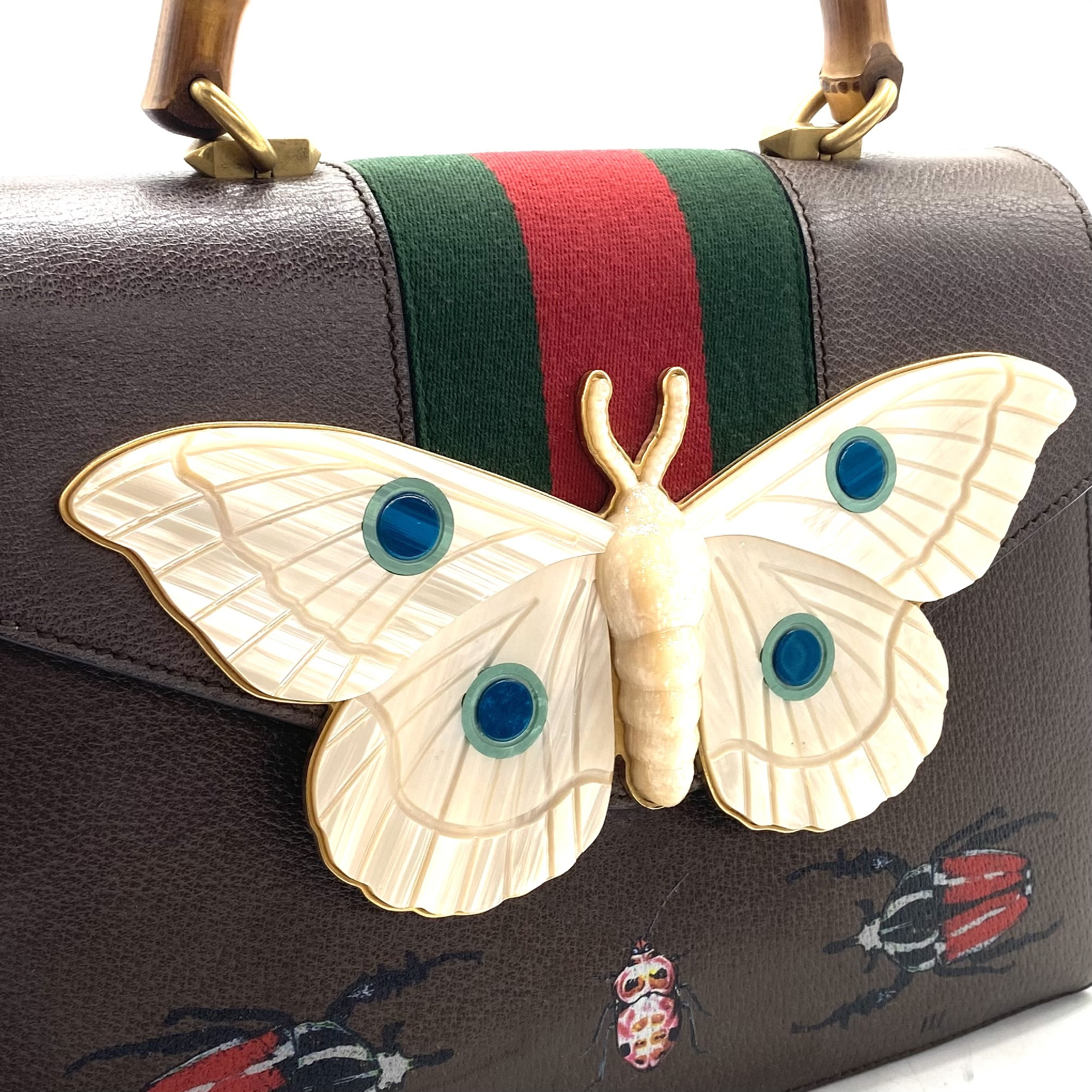 Bamboo Butterfly Leather Hand — view 8