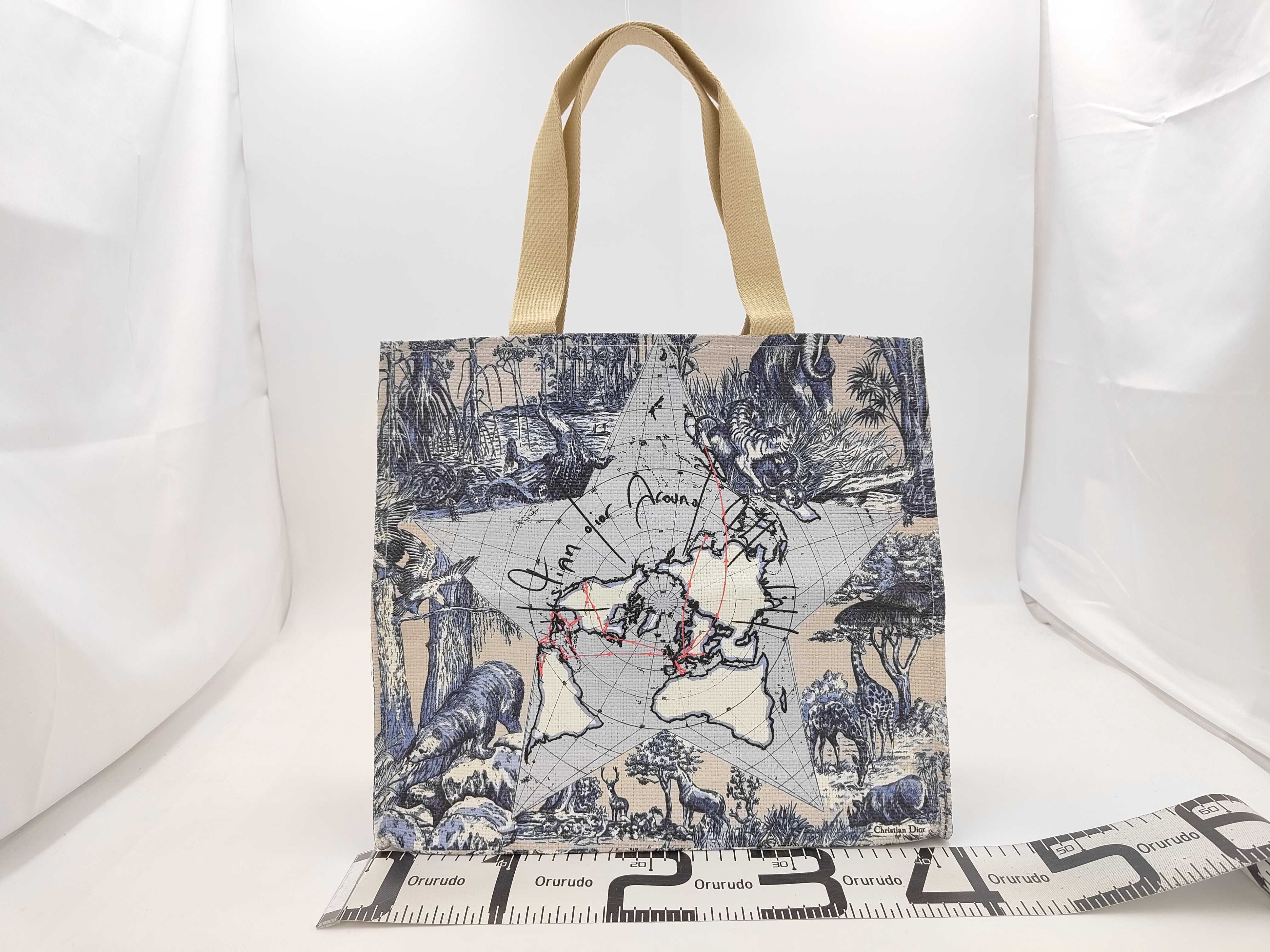 map print tote bag — view 2