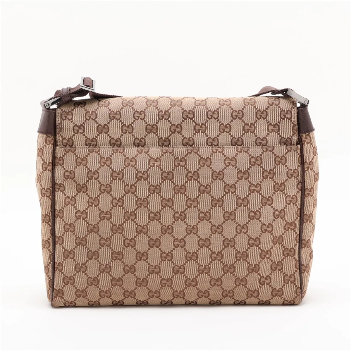 GG Canvas x Leather Shoulder Bag Brown 146236 — view 2
