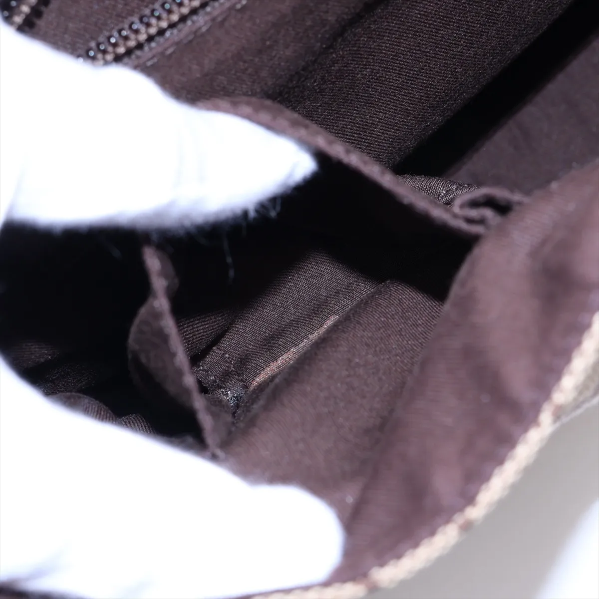 GG Canvas x Leather Shoulder Bag Brown 146236 — view 8