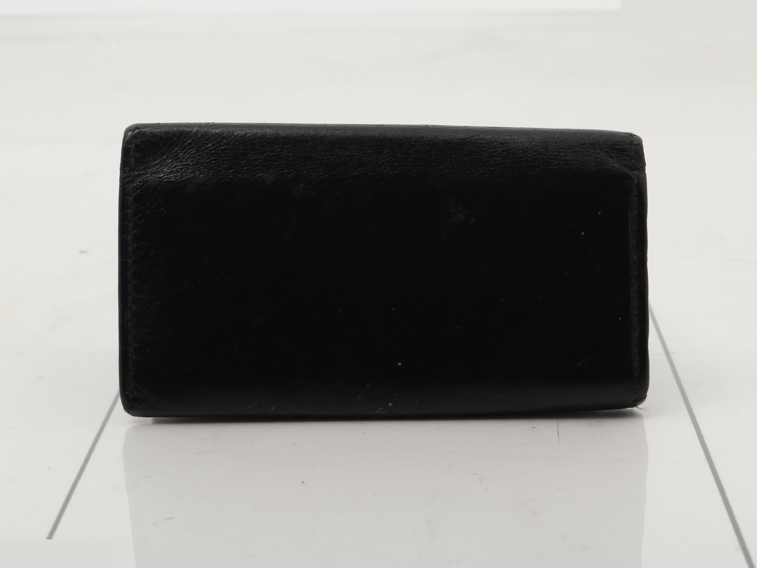Pasha Key Case, Leather, Black — view 2