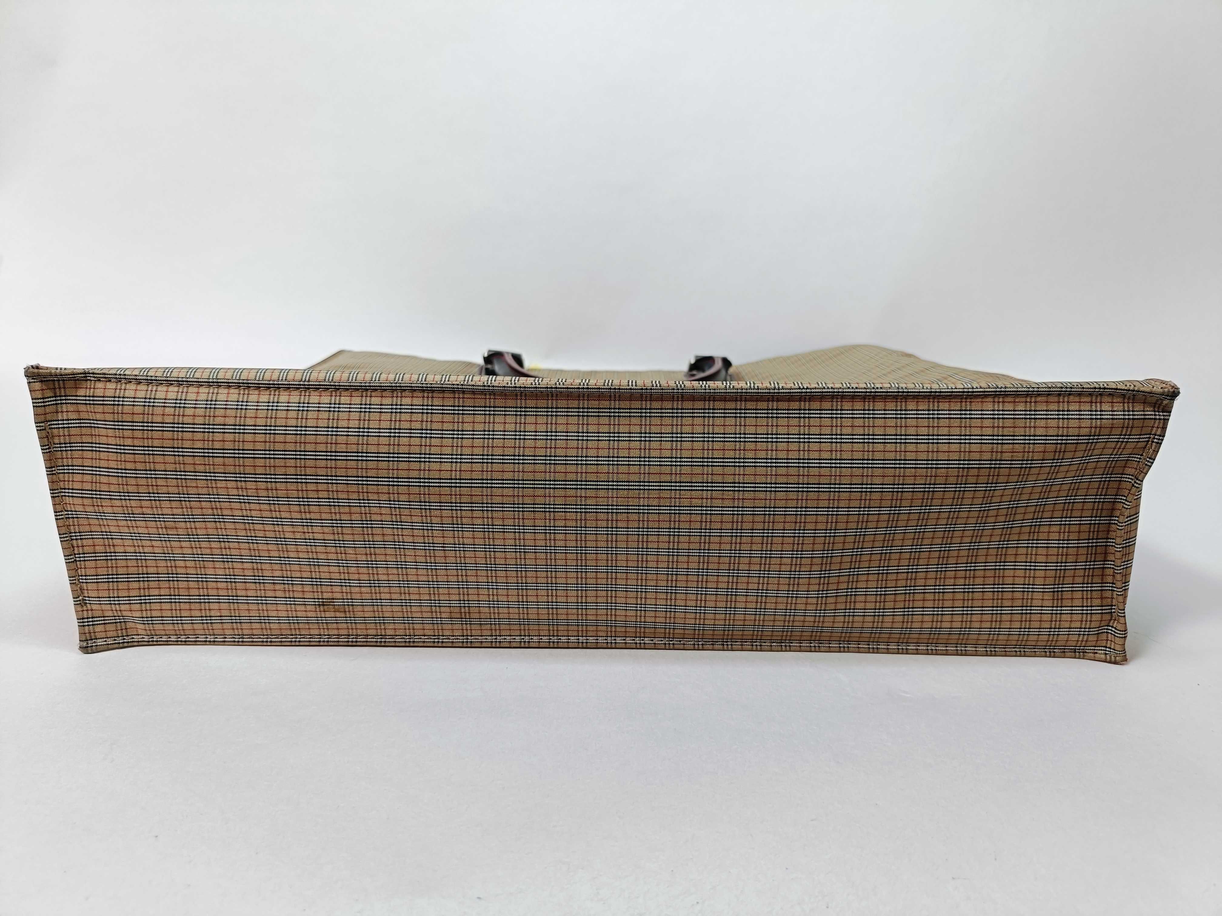 Black Label Check Nylon Tote Bag — view 7