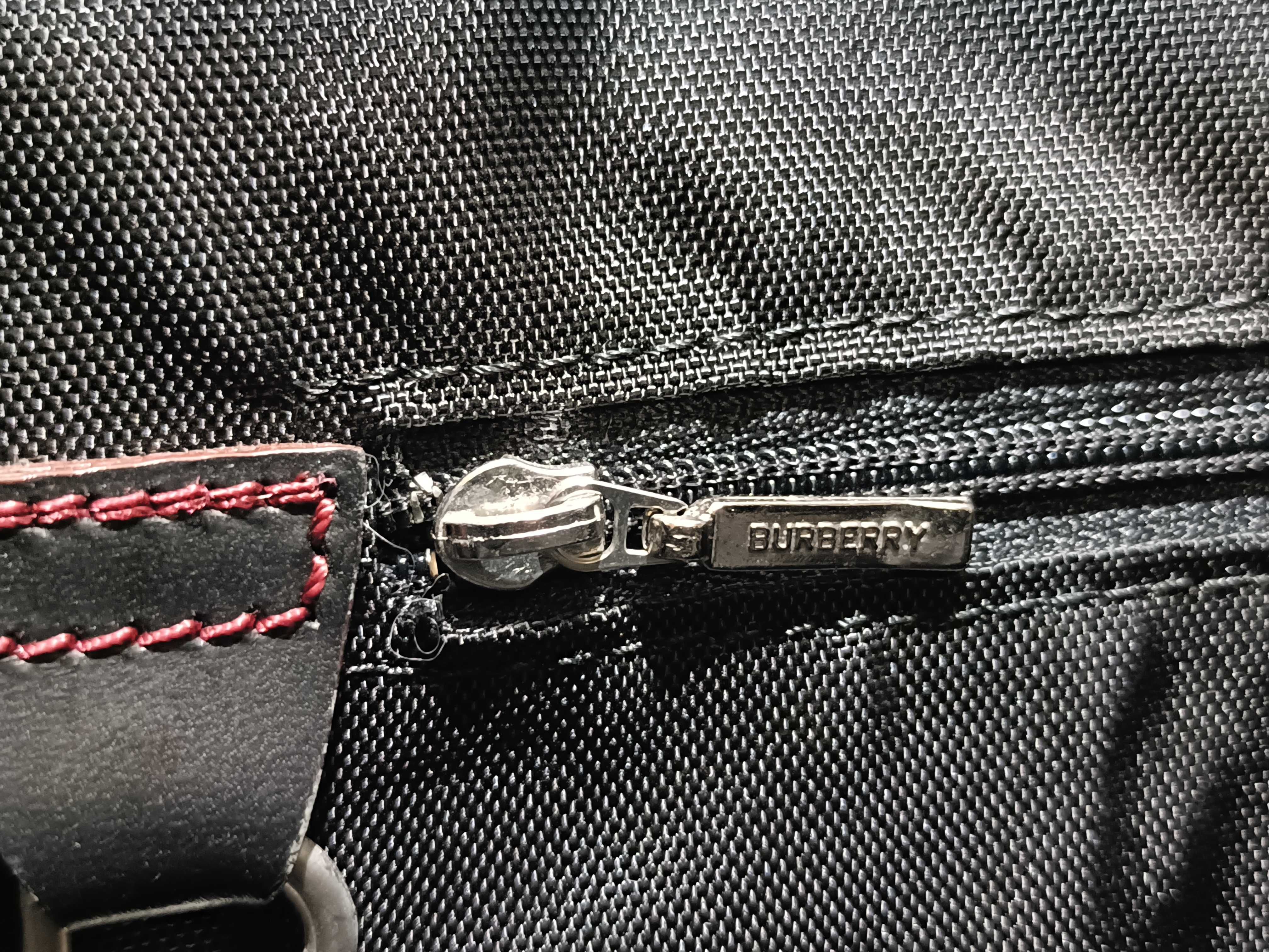 Black Label Check Nylon Tote Bag — view 10
