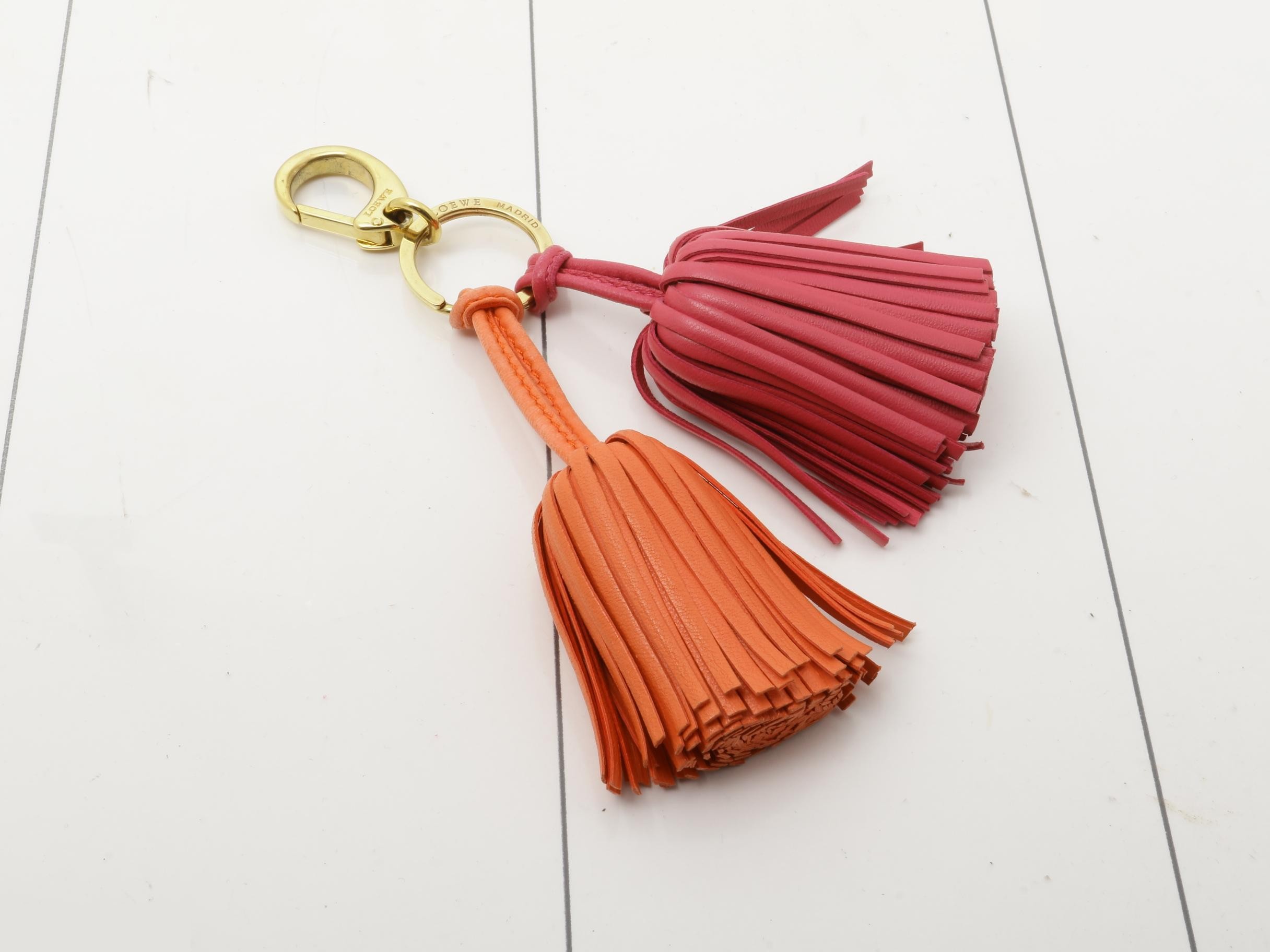 Fringe bag charm, cell phone strap, keychain — view 2