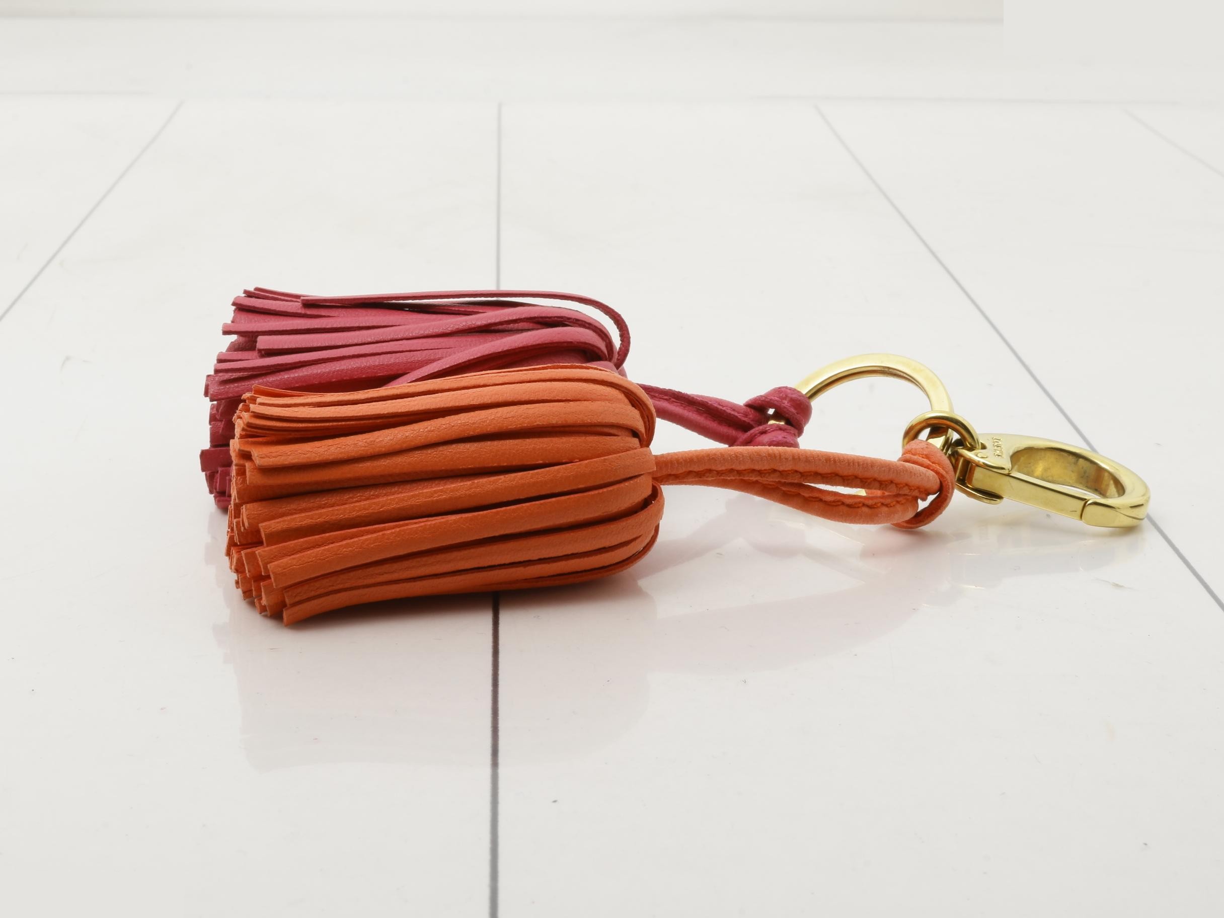 Fringe bag charm, cell phone strap, keychain — view 3