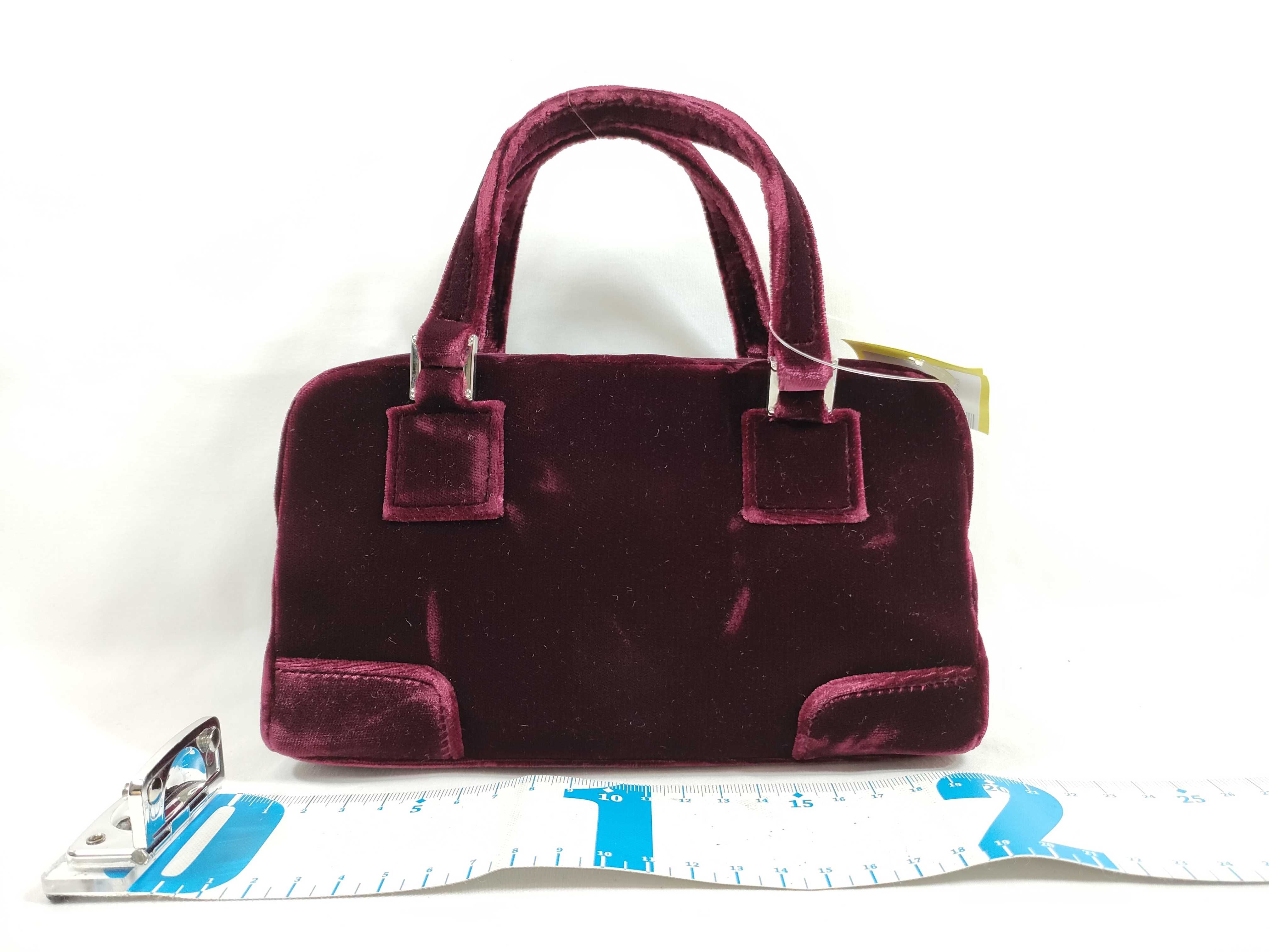 Amazona Mini Handbag, Velour, Rhinestone, Unused. — view 2