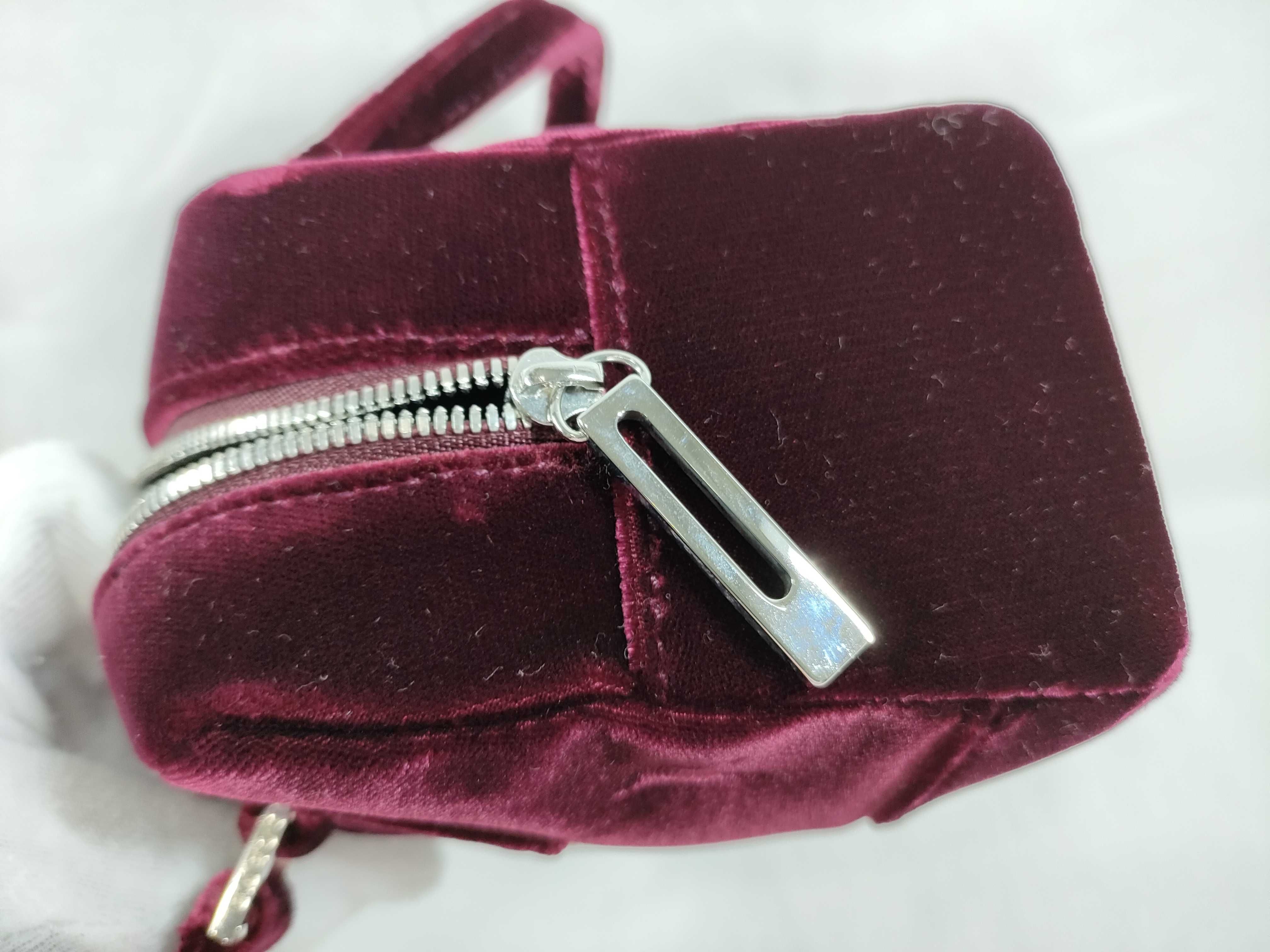 Amazona Mini Handbag, Velour, Rhinestone, Unused. — view 14