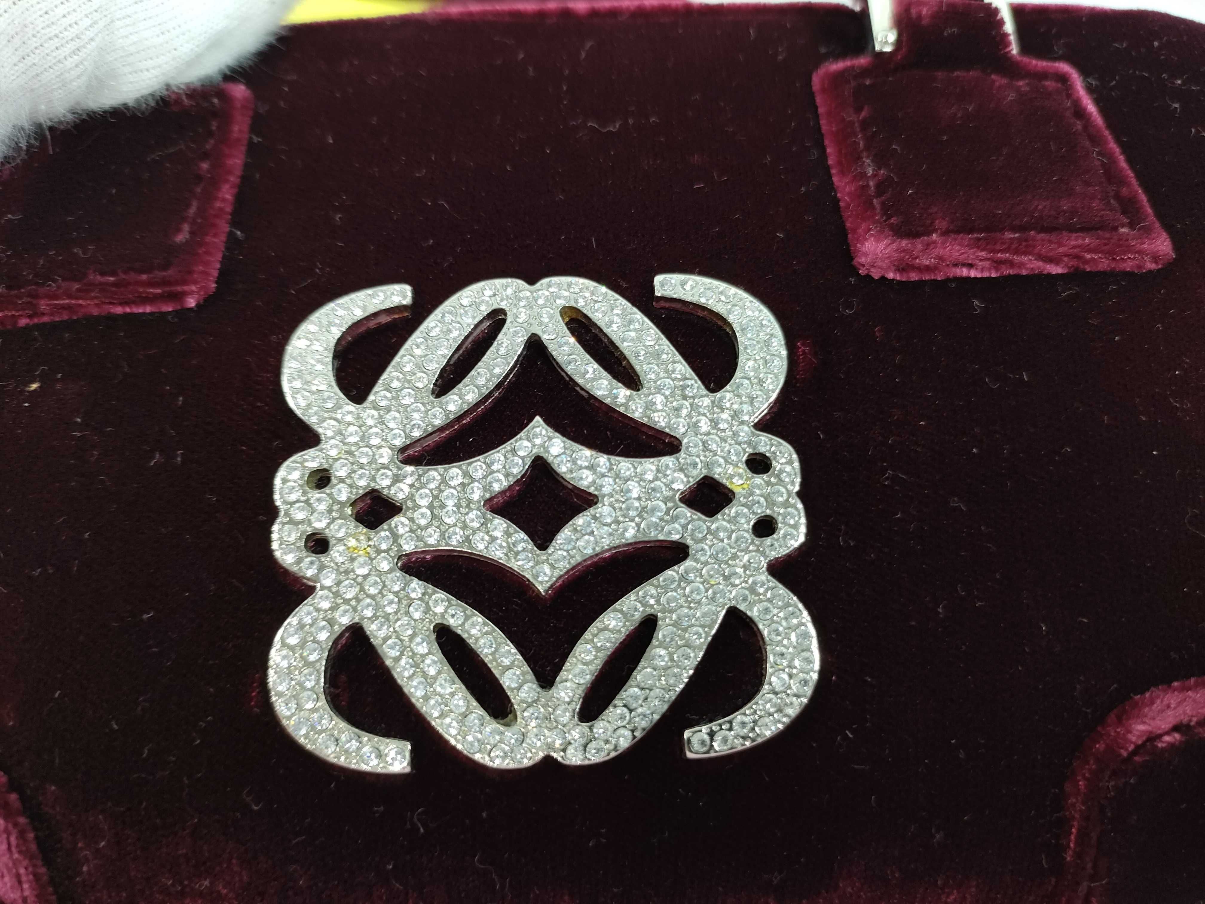 Amazona Mini Handbag, Velour, Rhinestone, Unused. — view 15