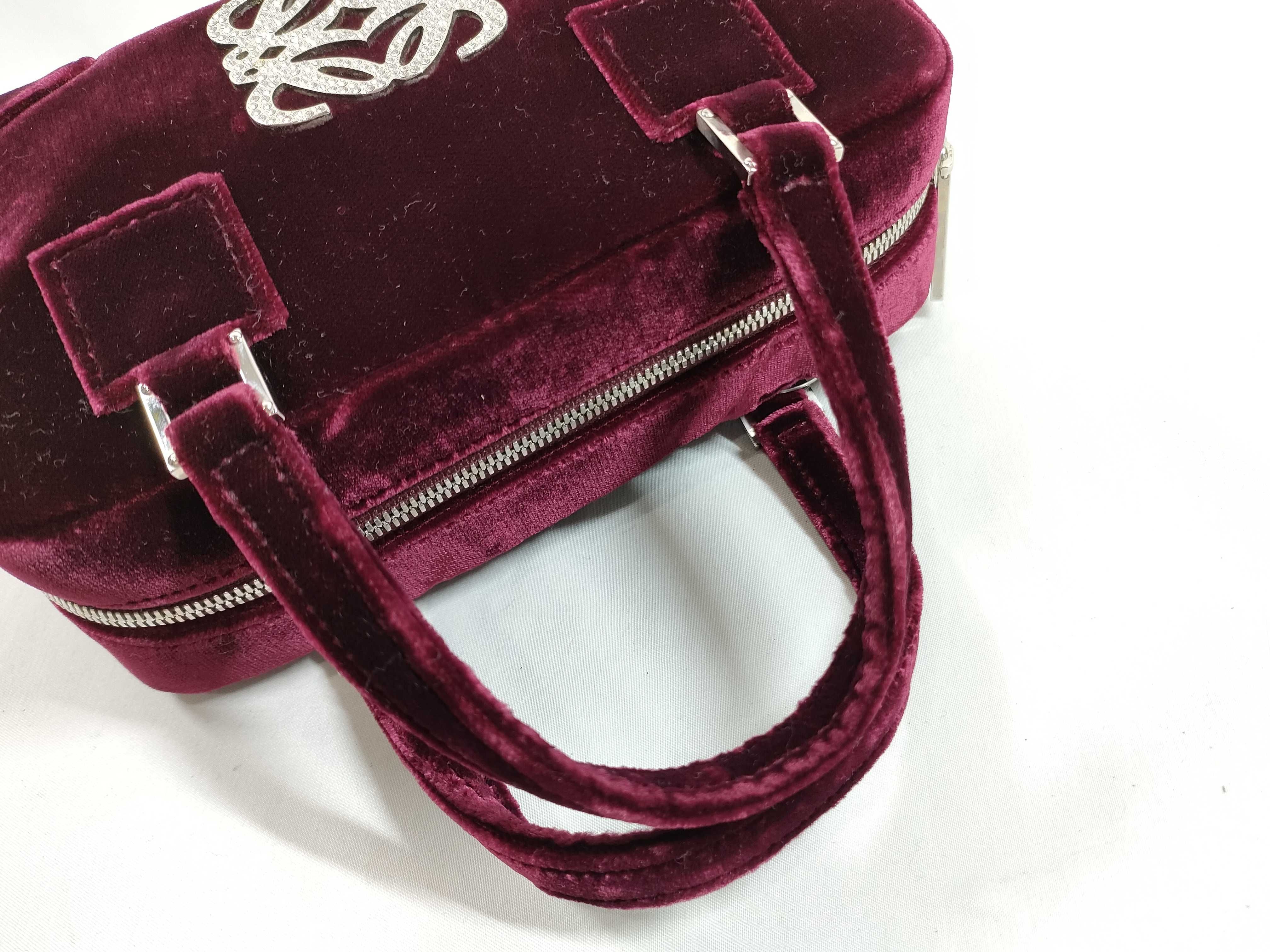 Amazona Mini Handbag, Velour, Rhinestone, Unused. — view 3