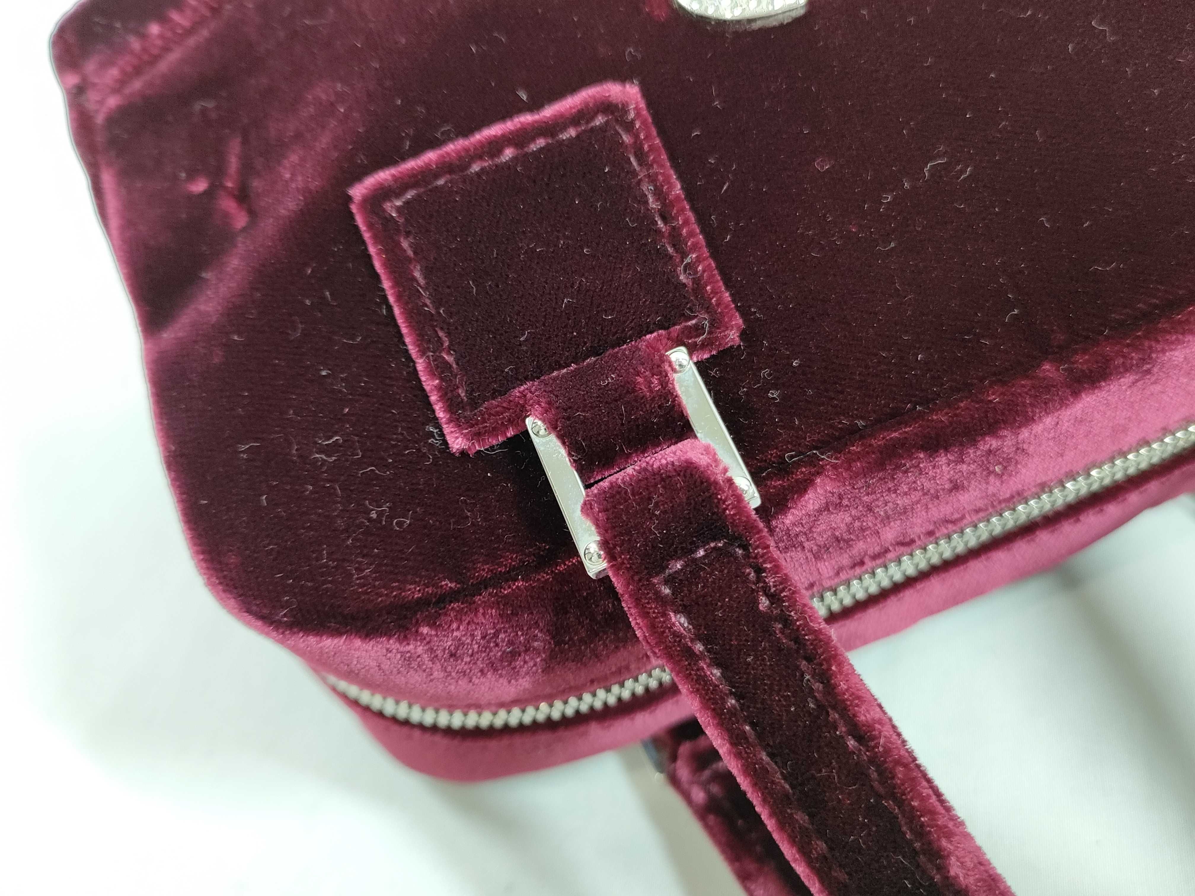Amazona Mini Handbag, Velour, Rhinestone, Unused. — view 5