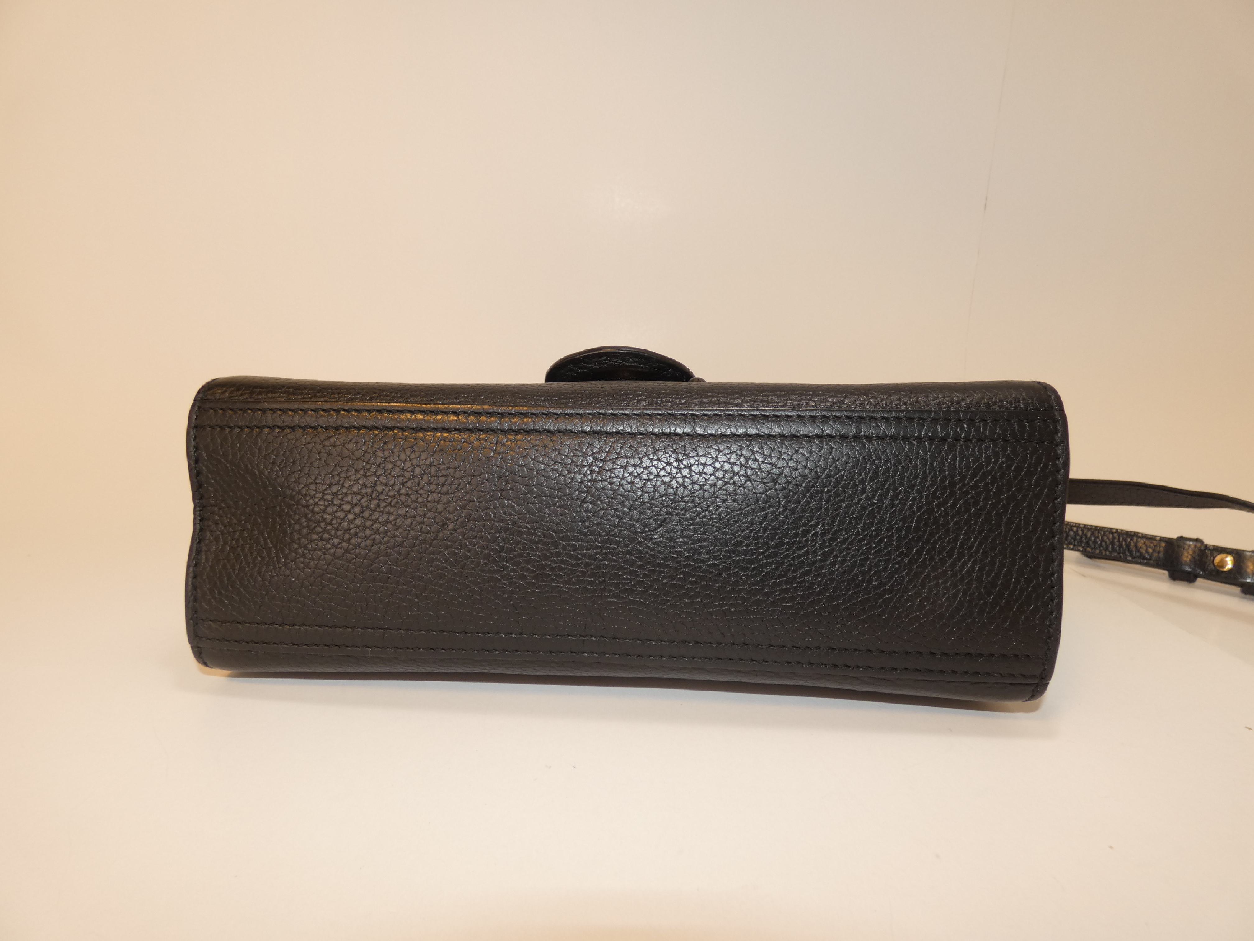 2-way Marmont Black Leather Stitched Handbag — view 5