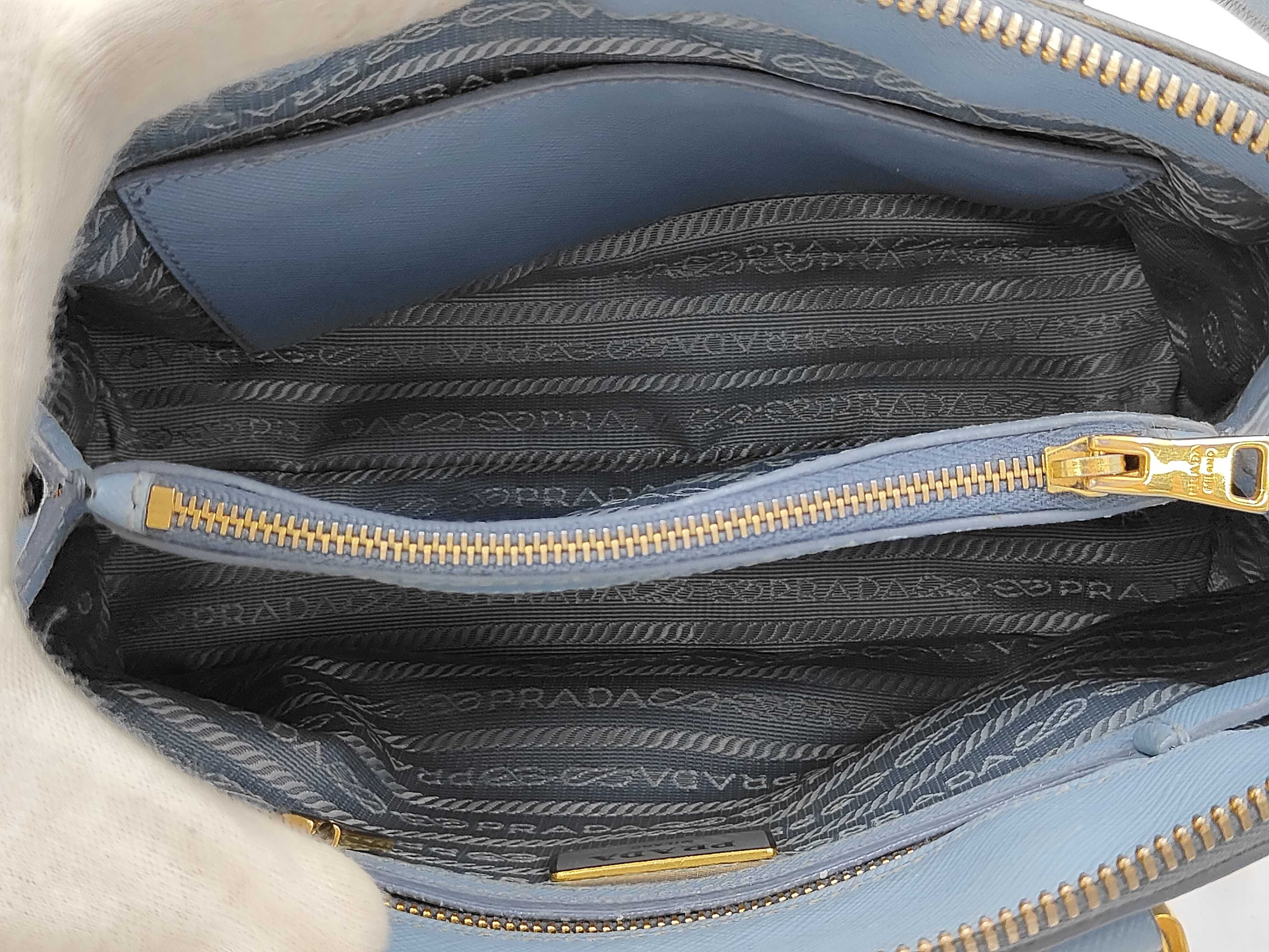 Saffiano 2-way Blue Handbag — view 13