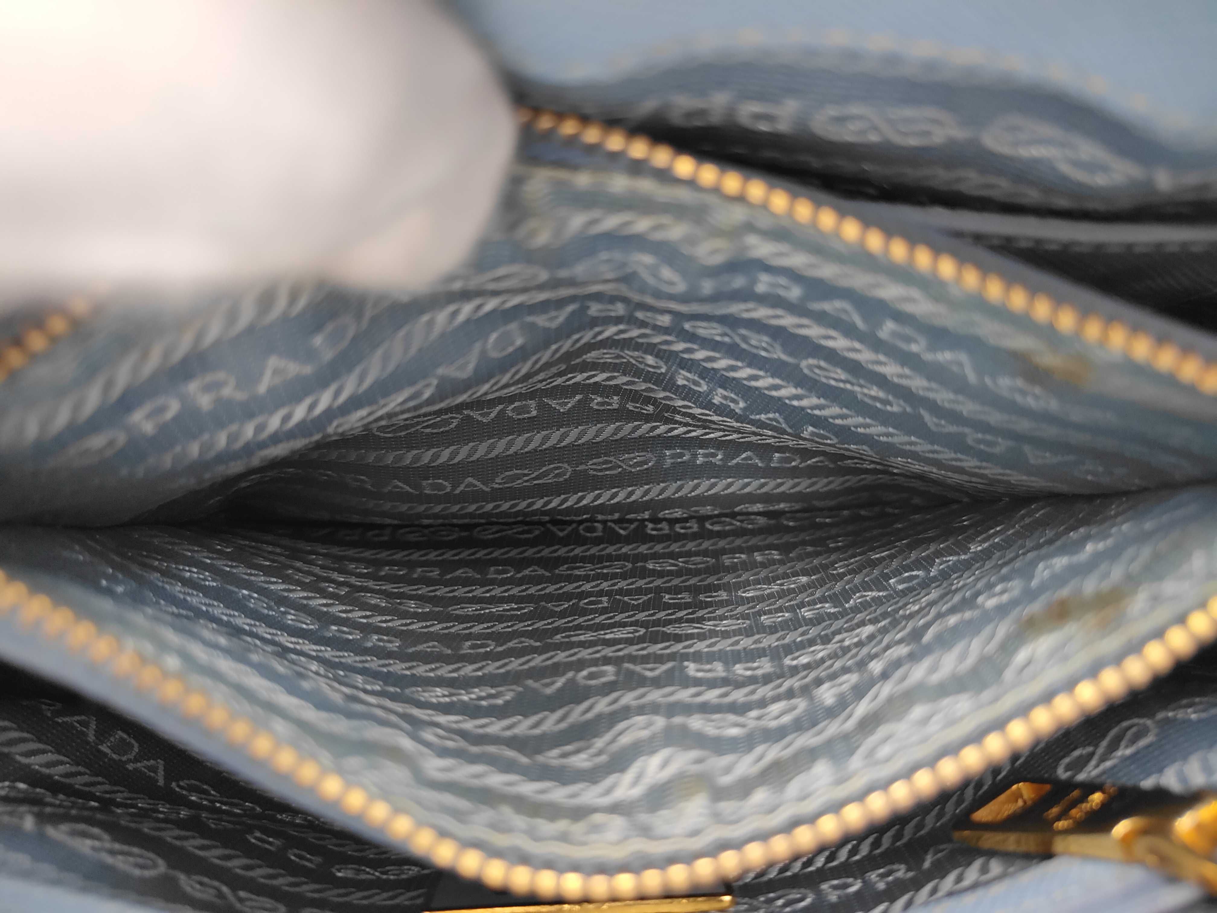 Saffiano 2-way Blue Handbag — view 14