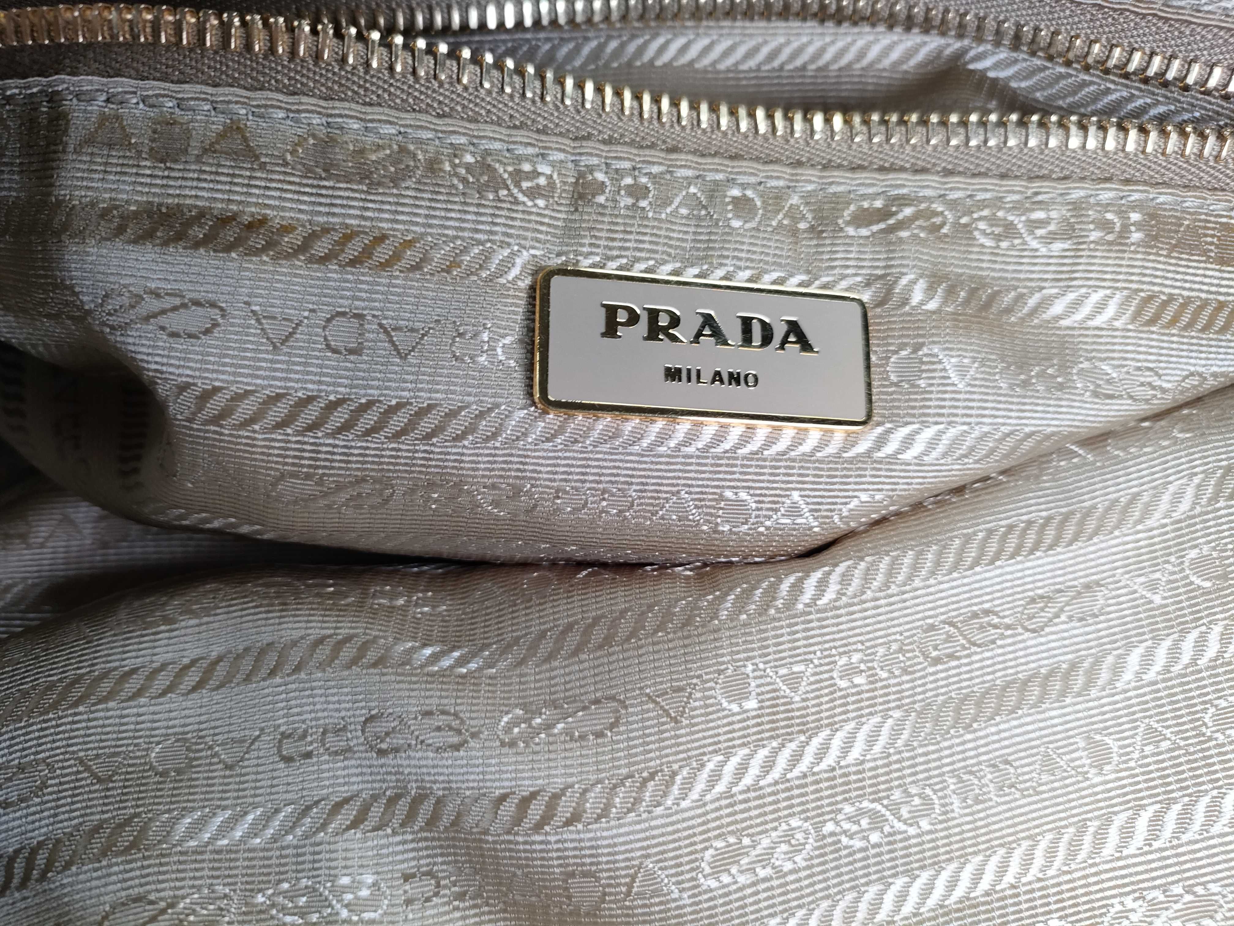 2-way bag with long strap, floral pattern, nylon, white handbag — view 13