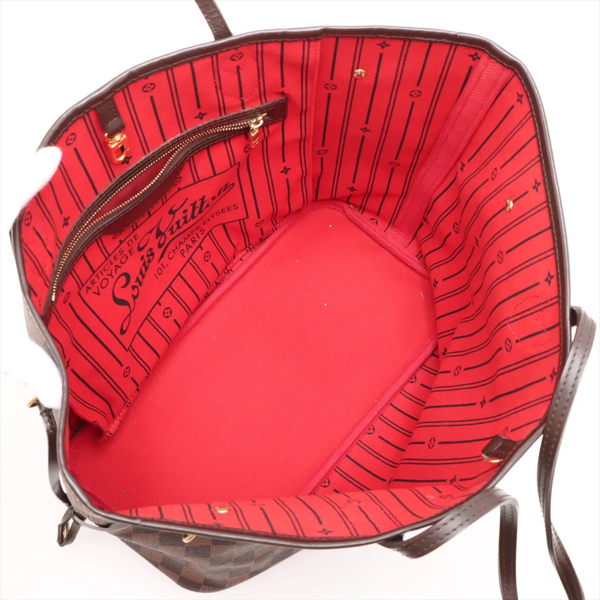 Damier Neverfull MM N51105 SA3182 Brown — view 7