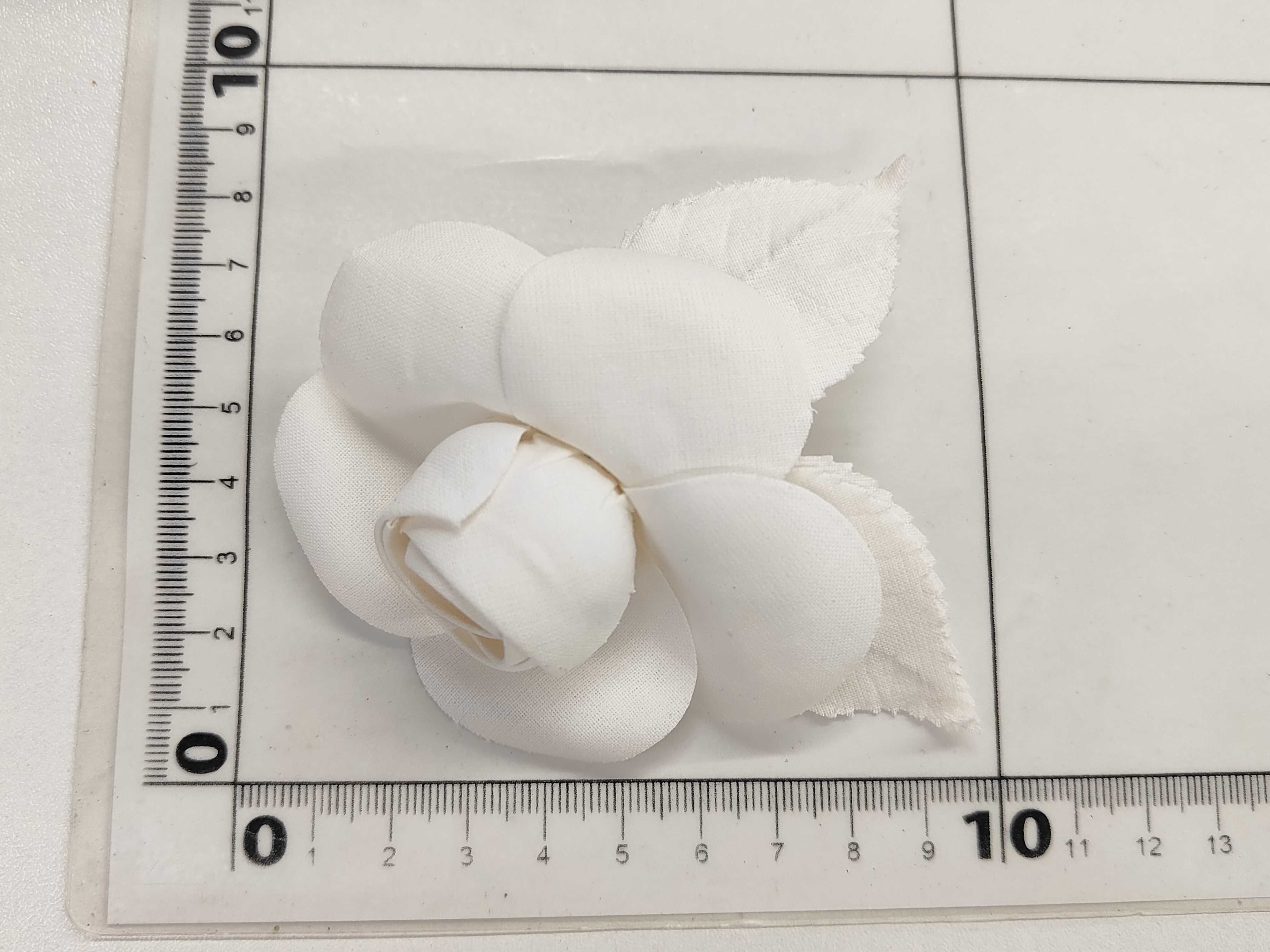 Camellia Brooch, White Brooch — view 5
