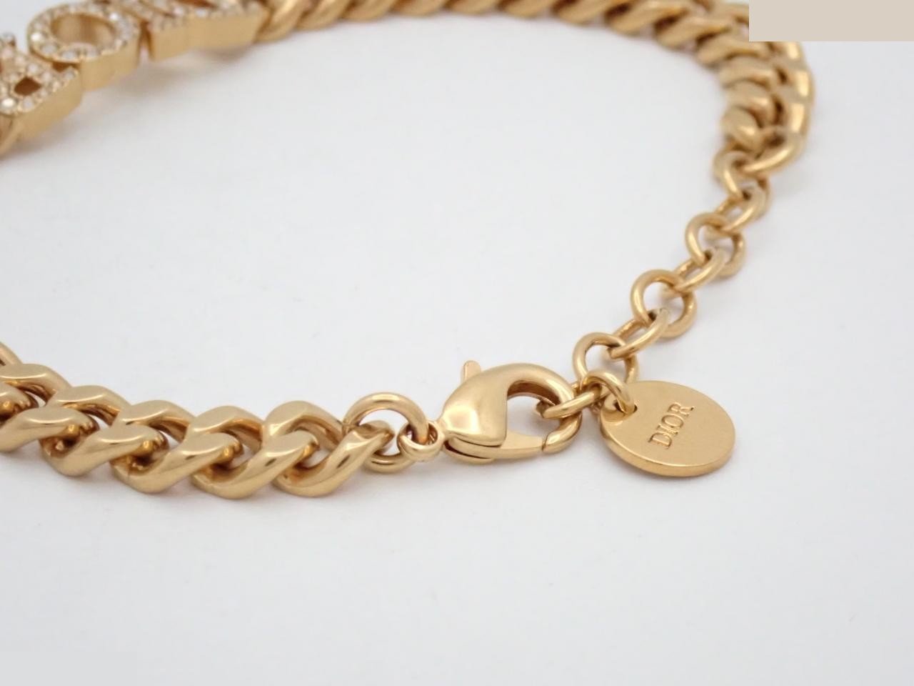 logo rhinestone bracelet, wrist circumference approximately 18cm — view 3