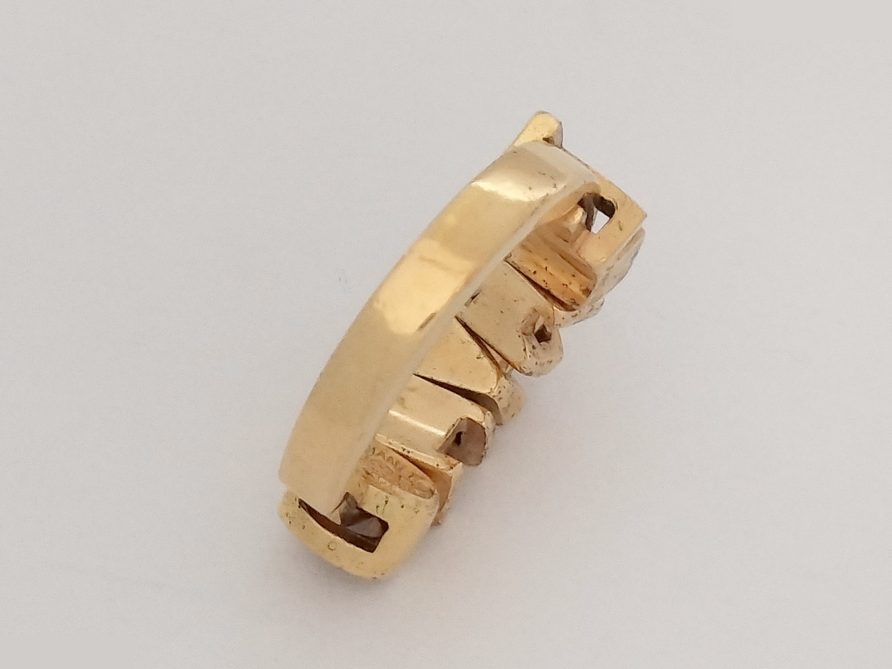 Logo Gold Ring, Size #14 — view 3